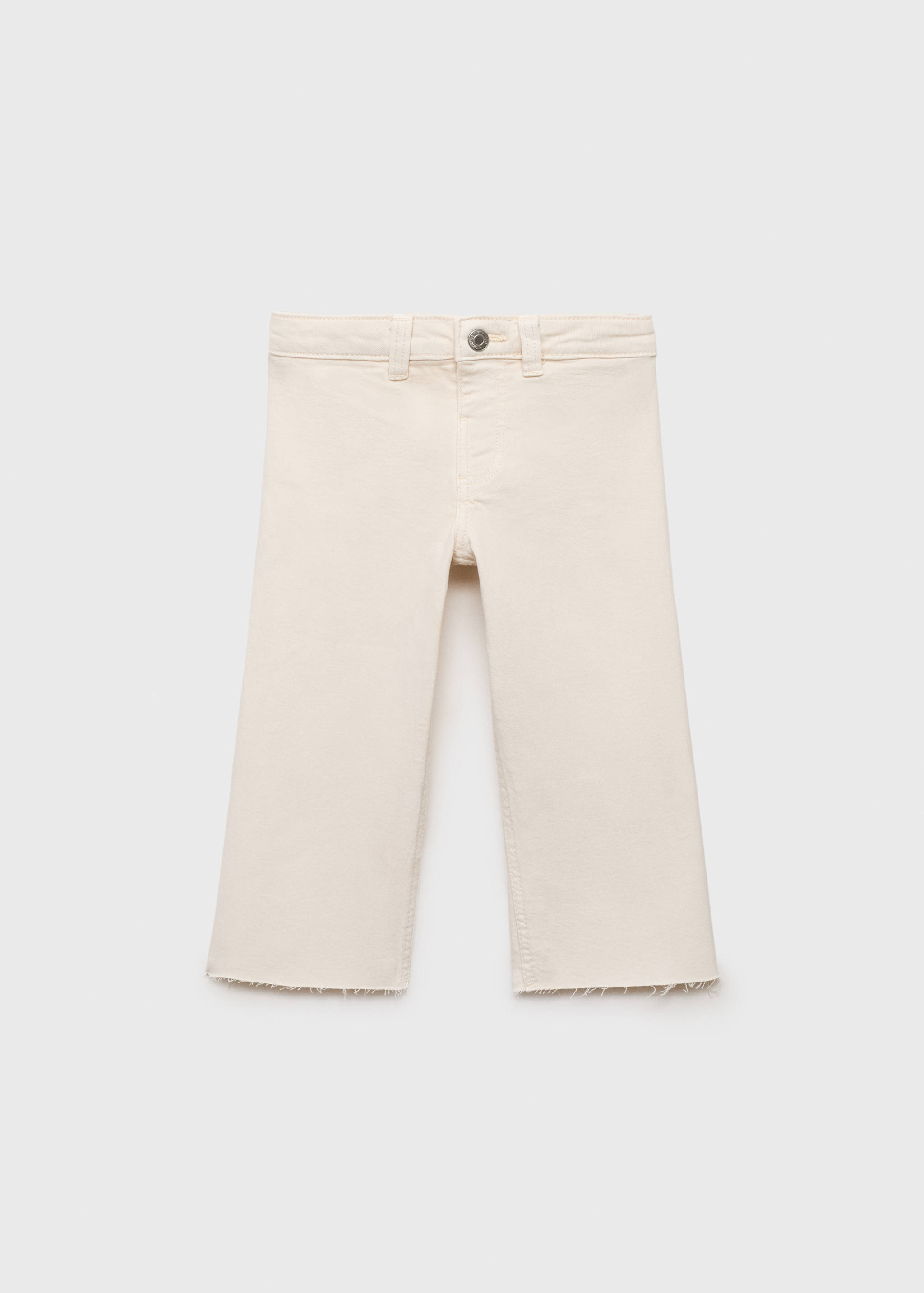 Seamless jeans with frayed hem - Article without model
