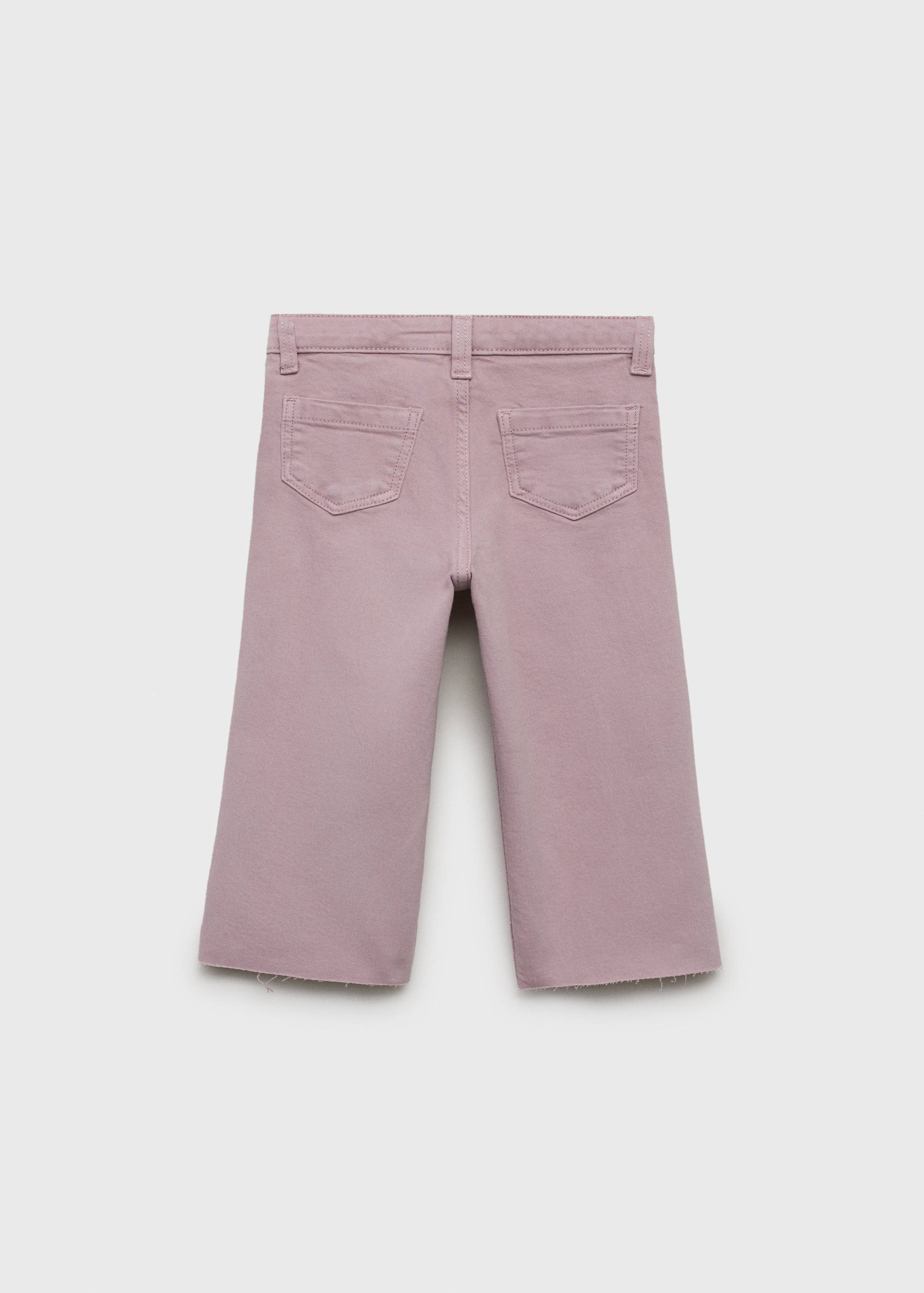 Seamless jeans with frayed hem - Reverse of the article