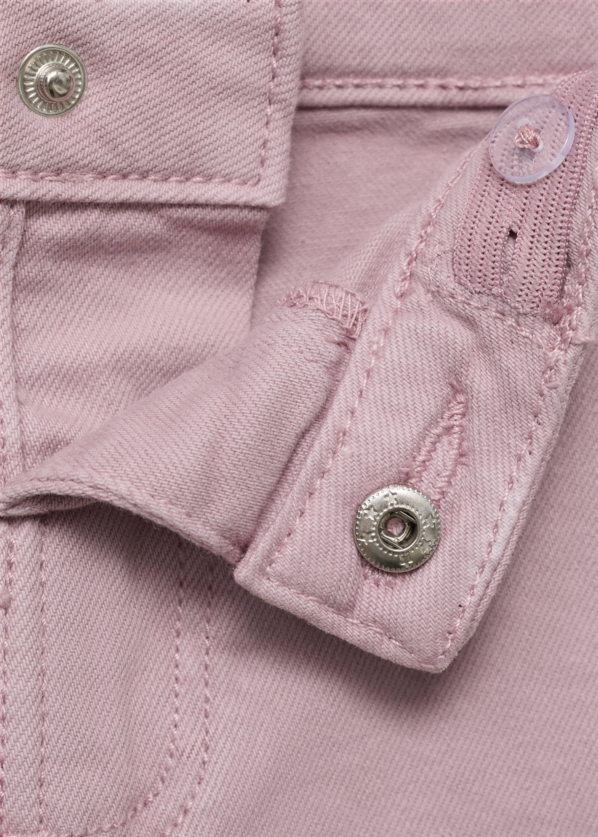 Seamless jeans with frayed hem - Details of the article 8