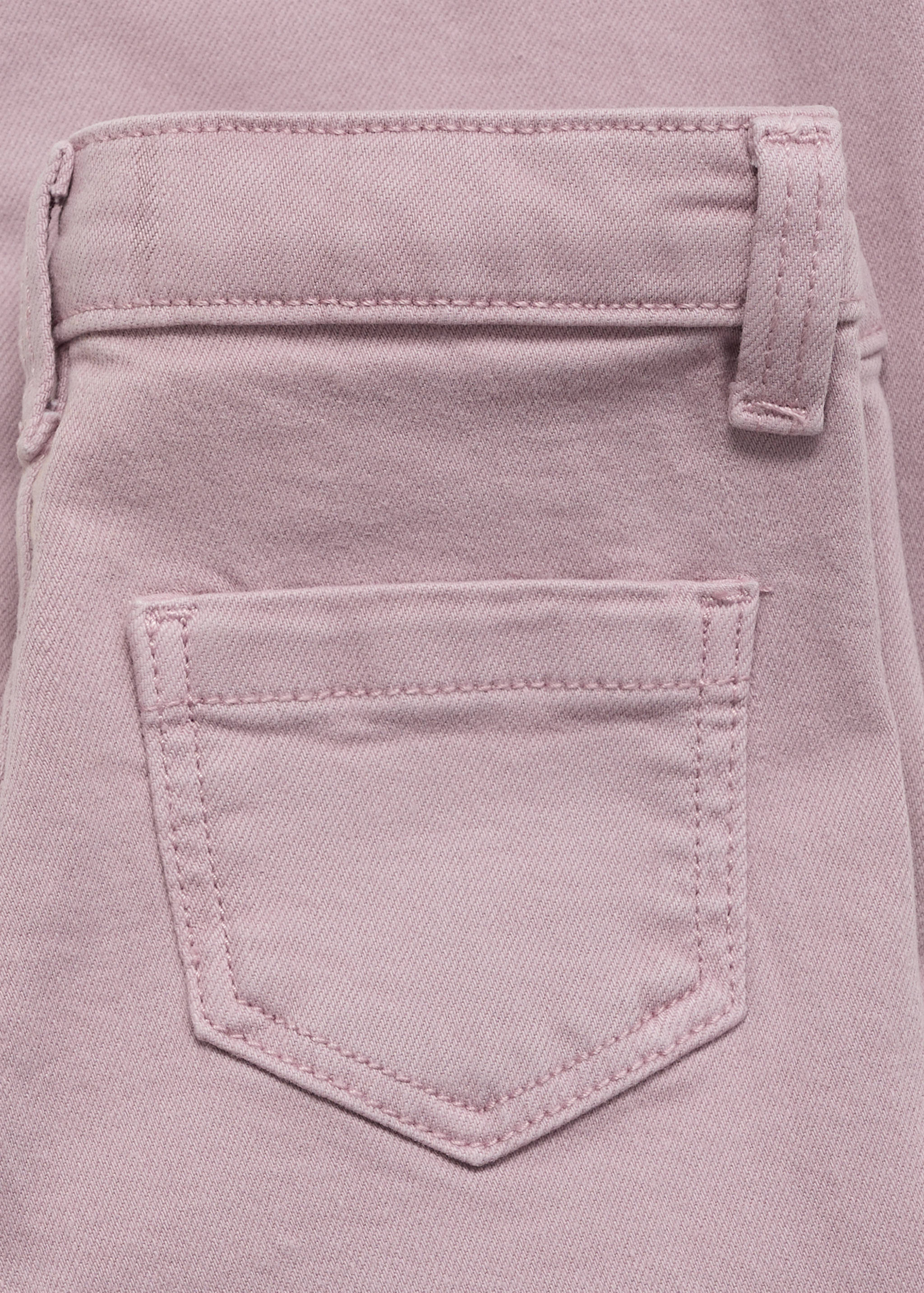 Seamless jeans with frayed hem - Details of the article 0