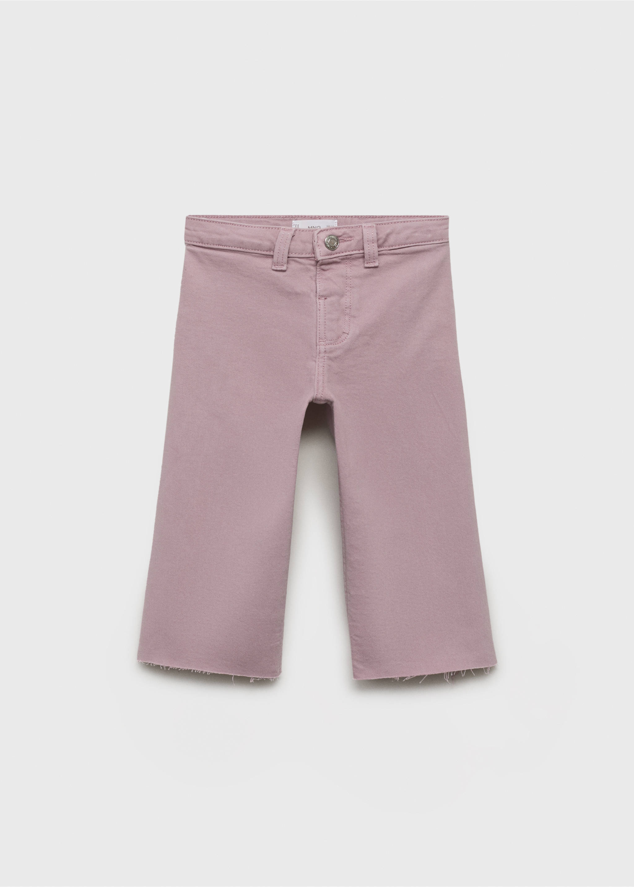 Seamless jeans with frayed hem - Article without model, Light/Pastel Purple. Ref: 17022031-00.
