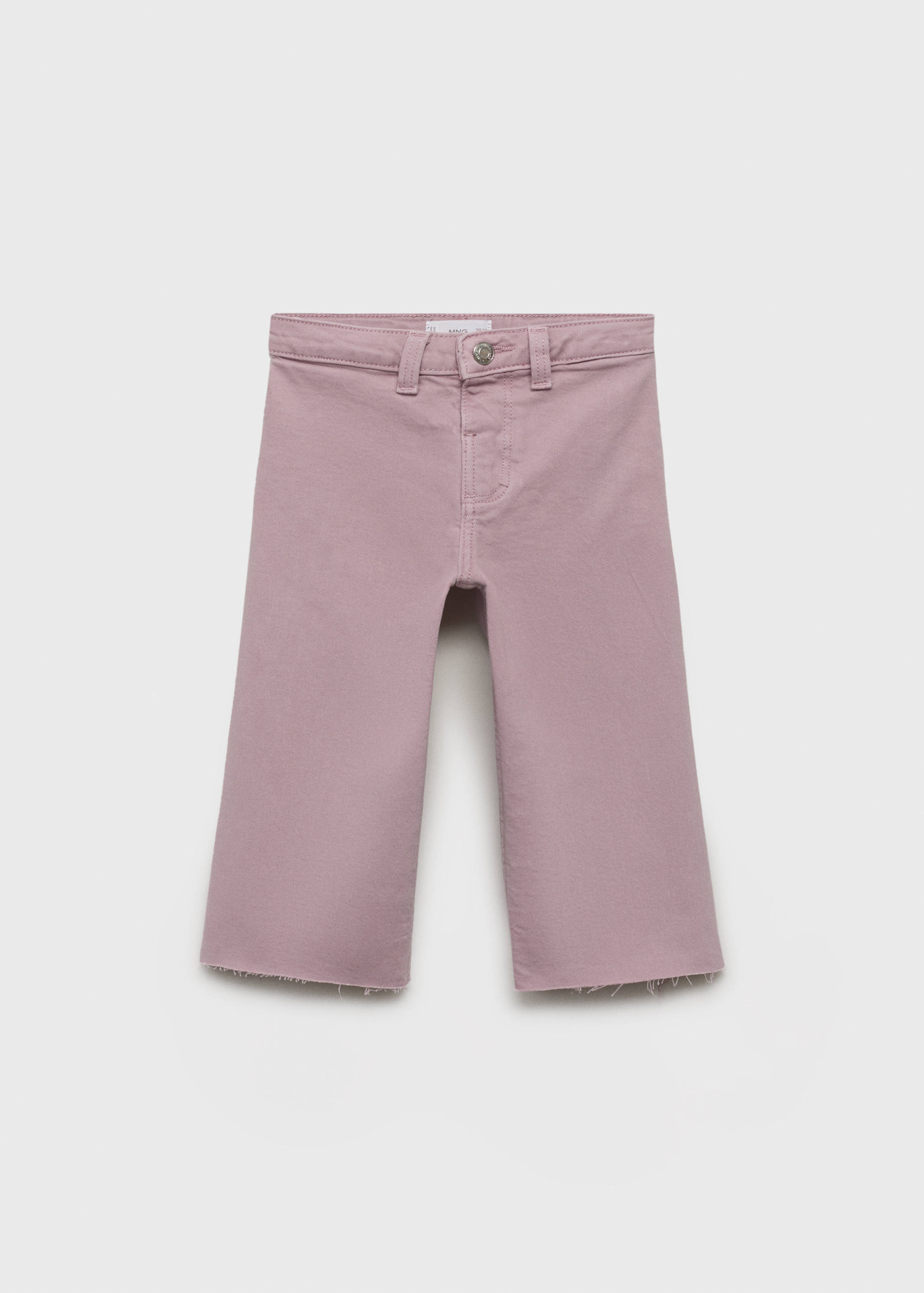 Seamless jeans with frayed hem - Article without model