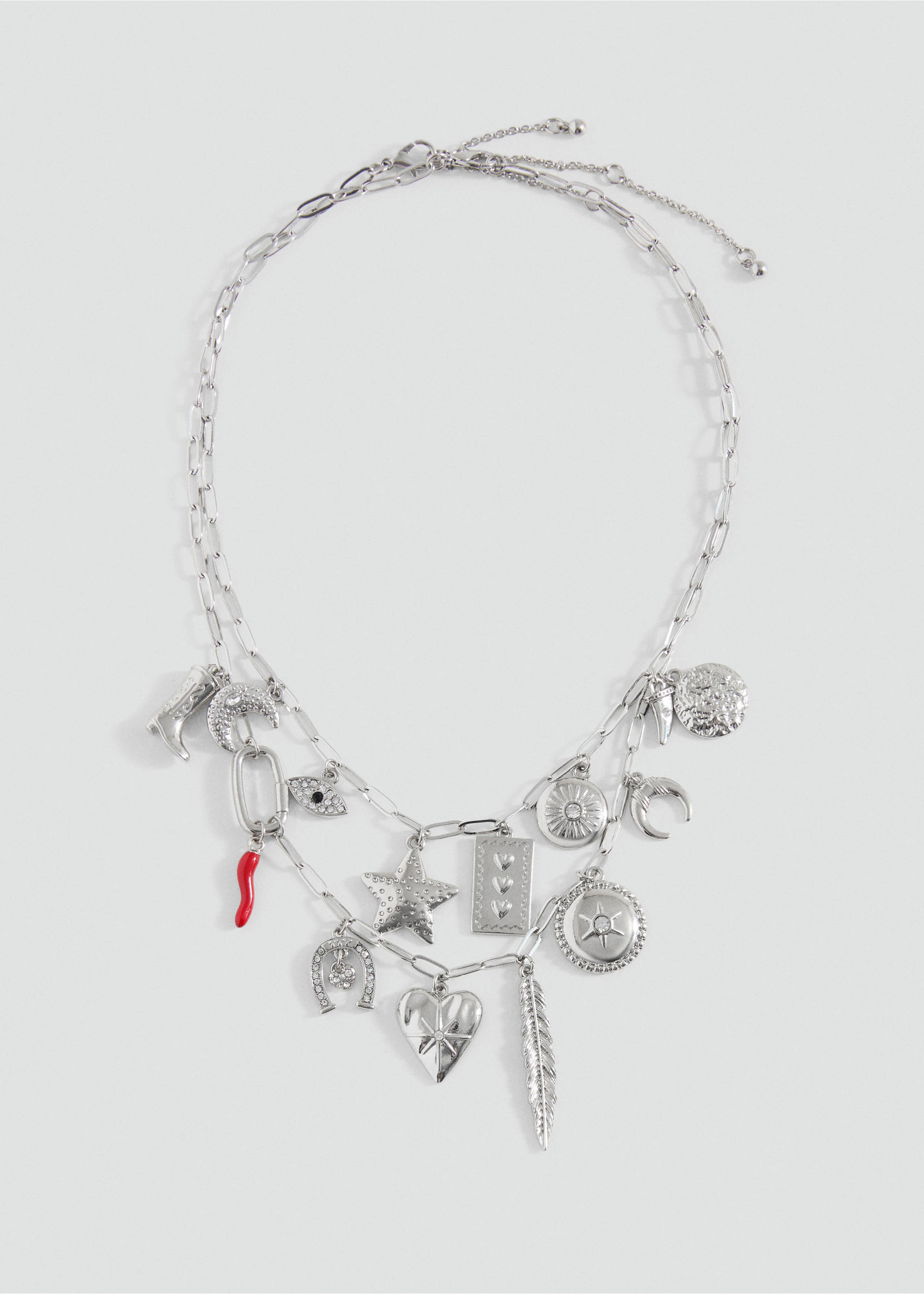 Collier pendentifs perles - Article sans modèle, Argent. Ref: 17022034-00.