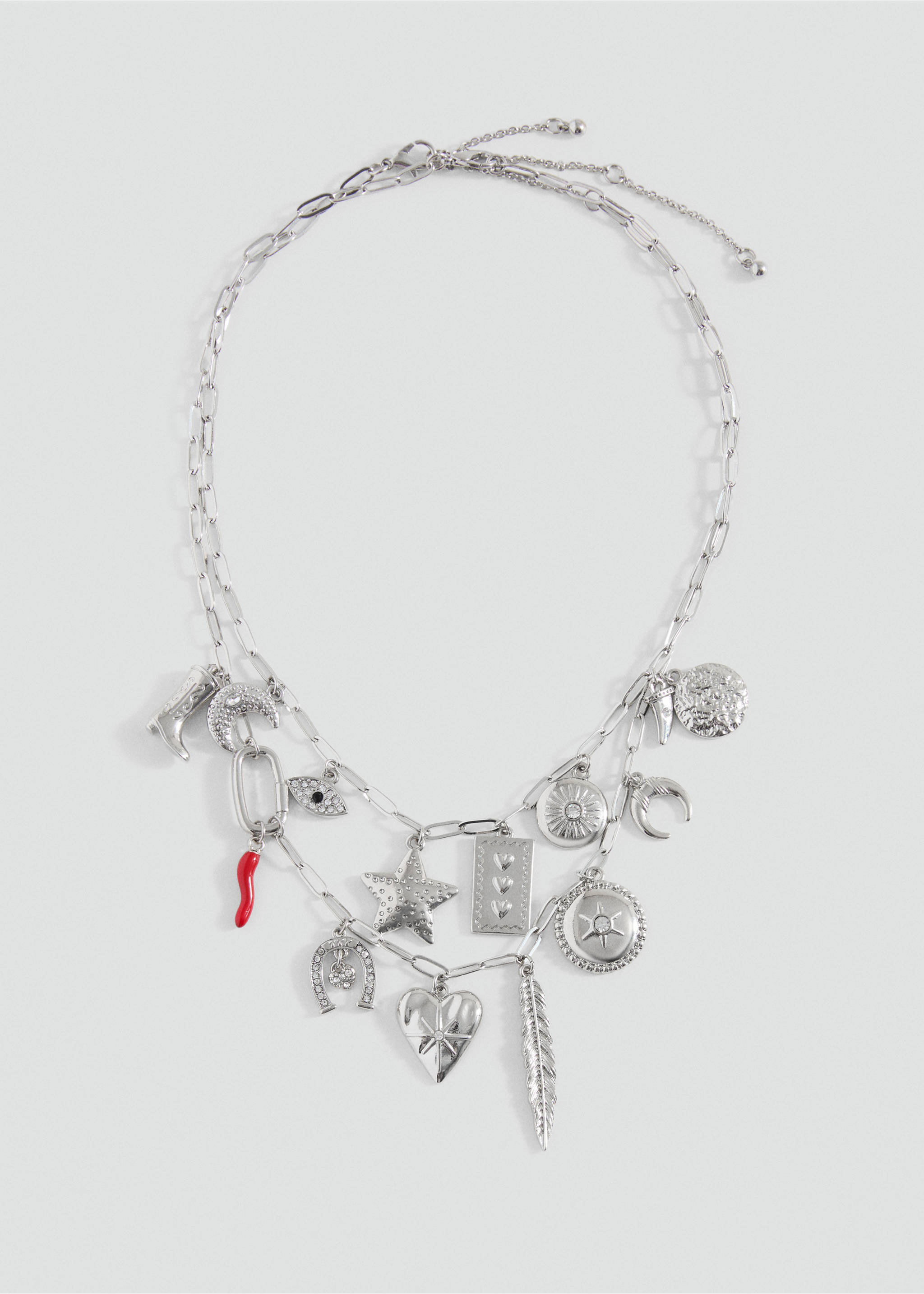 Kette mit Perlenanhänger - Artikel ohne Model, Silber. Ref: 17022034-00.