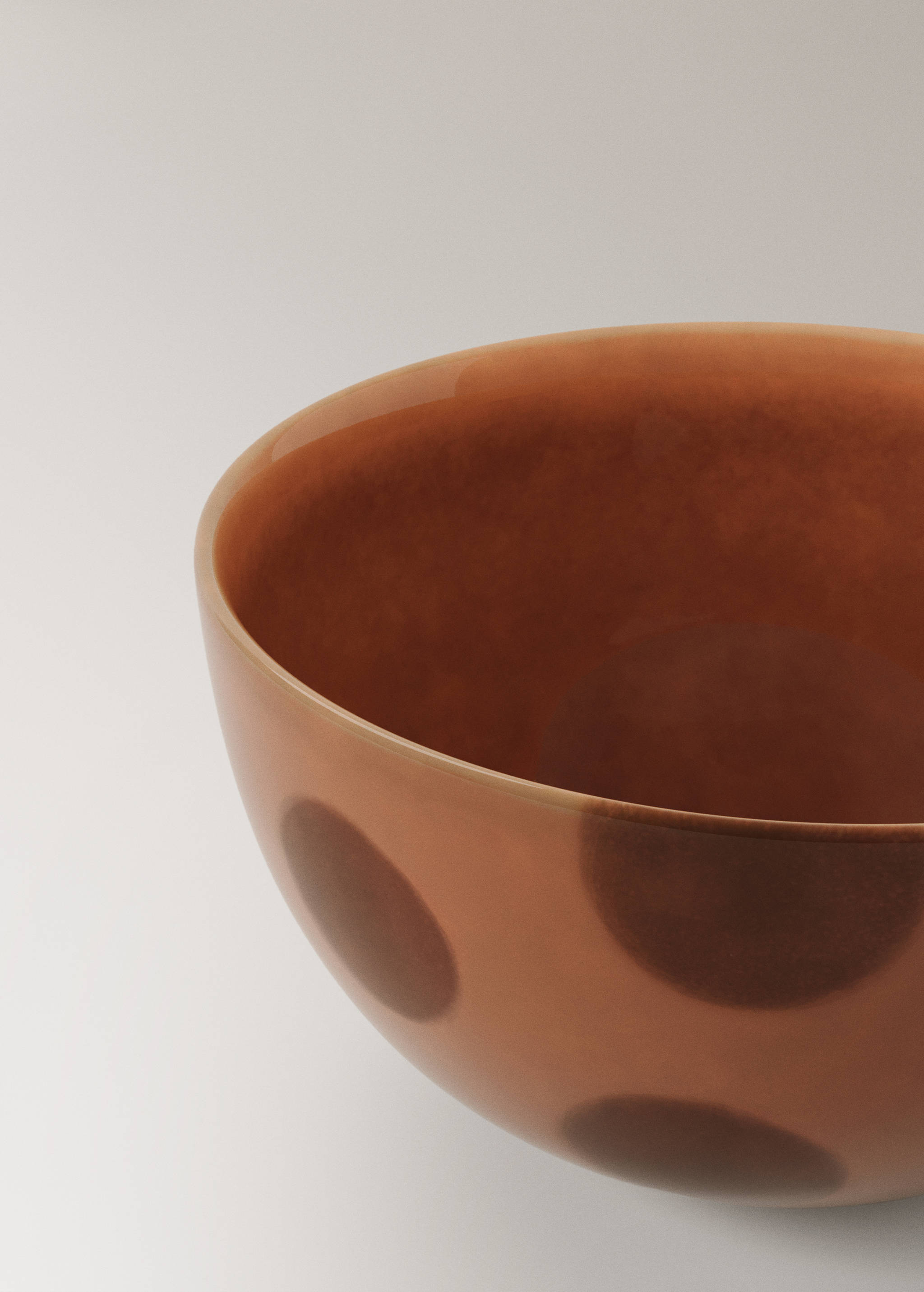 Hand-painted stoneware bowl with spots - Details of the article 1