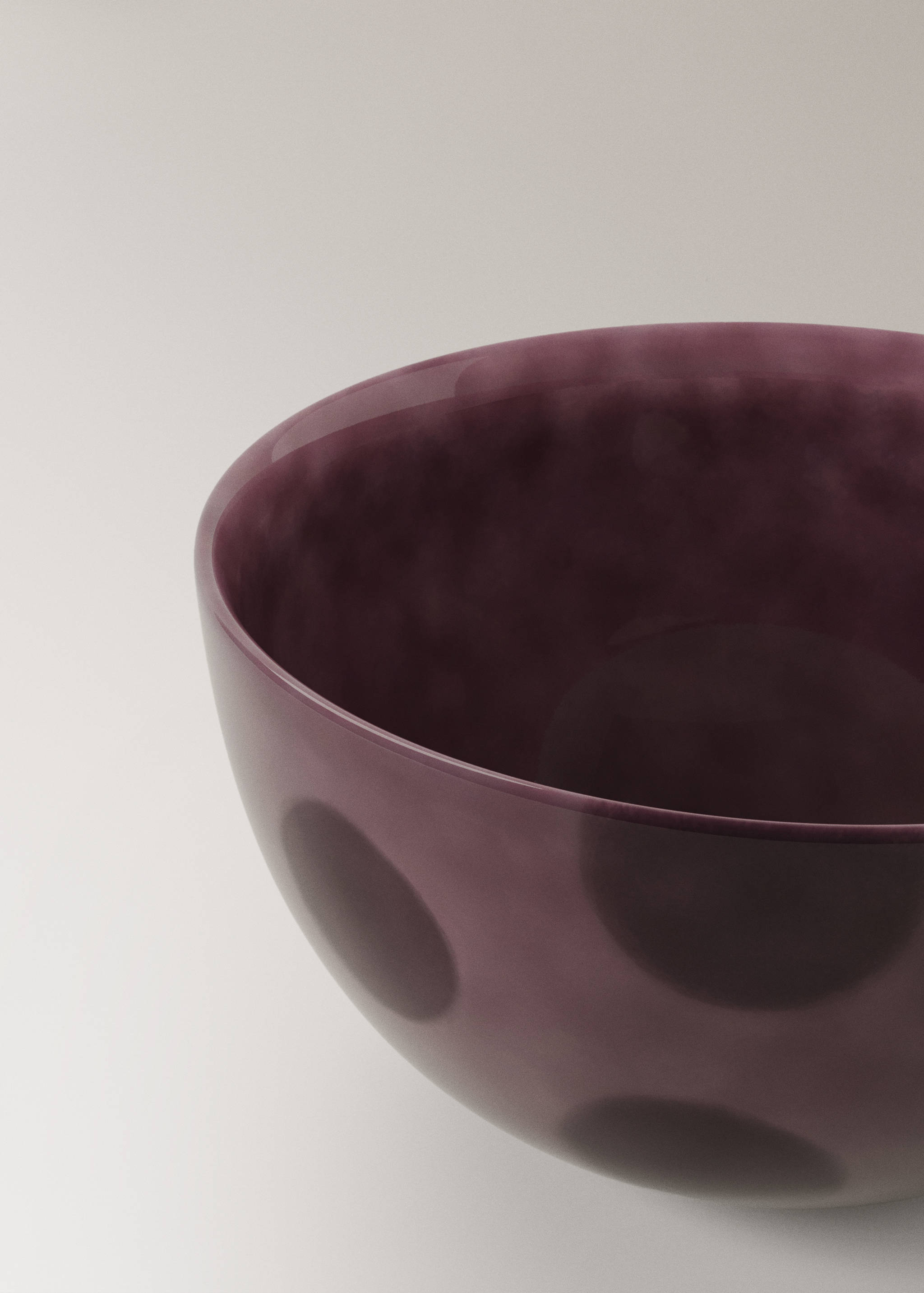 Hand-painted stoneware bowl with spots - Details of the article 1