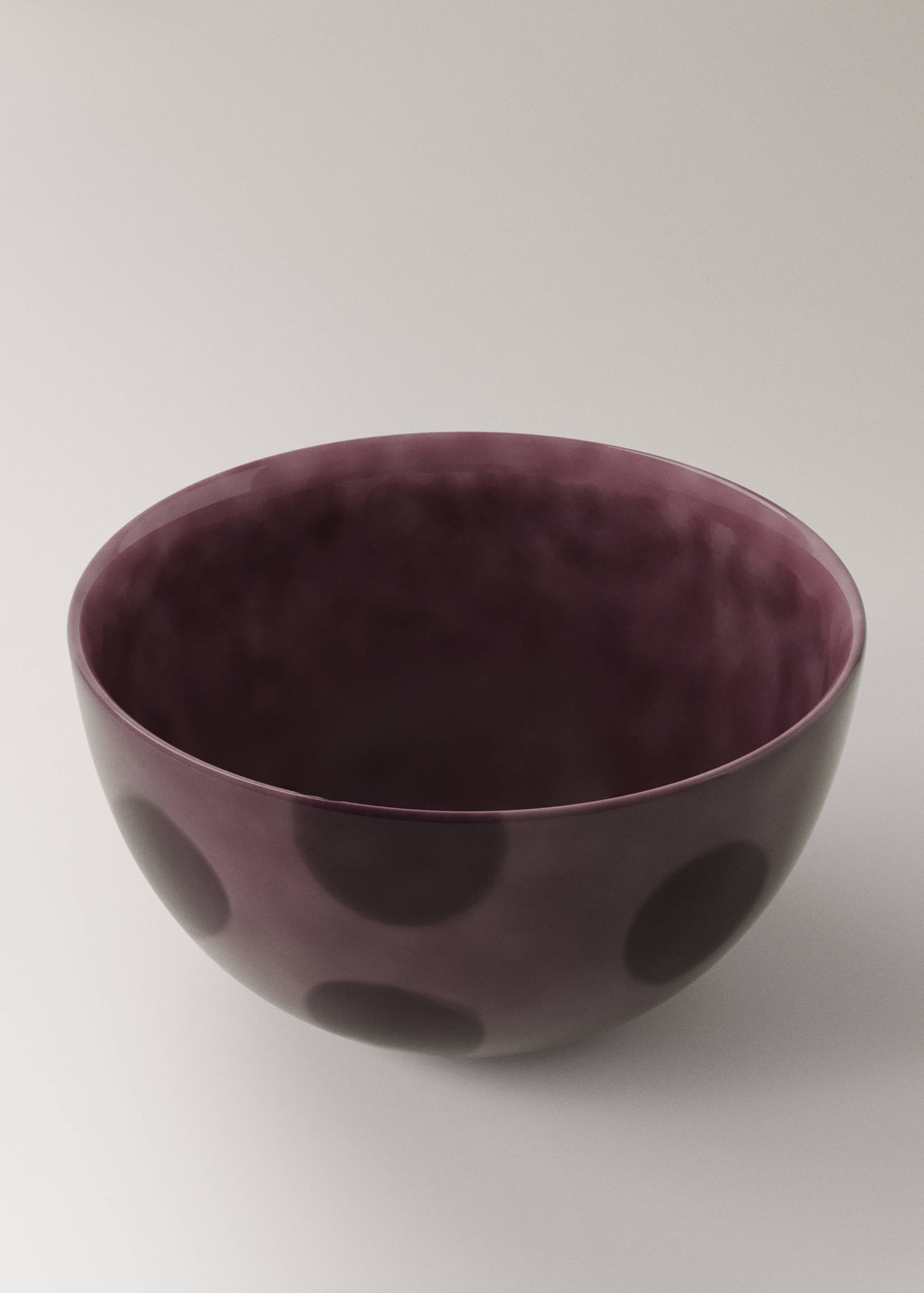 Hand-painted stoneware bowl with spots - Details of the article 2
