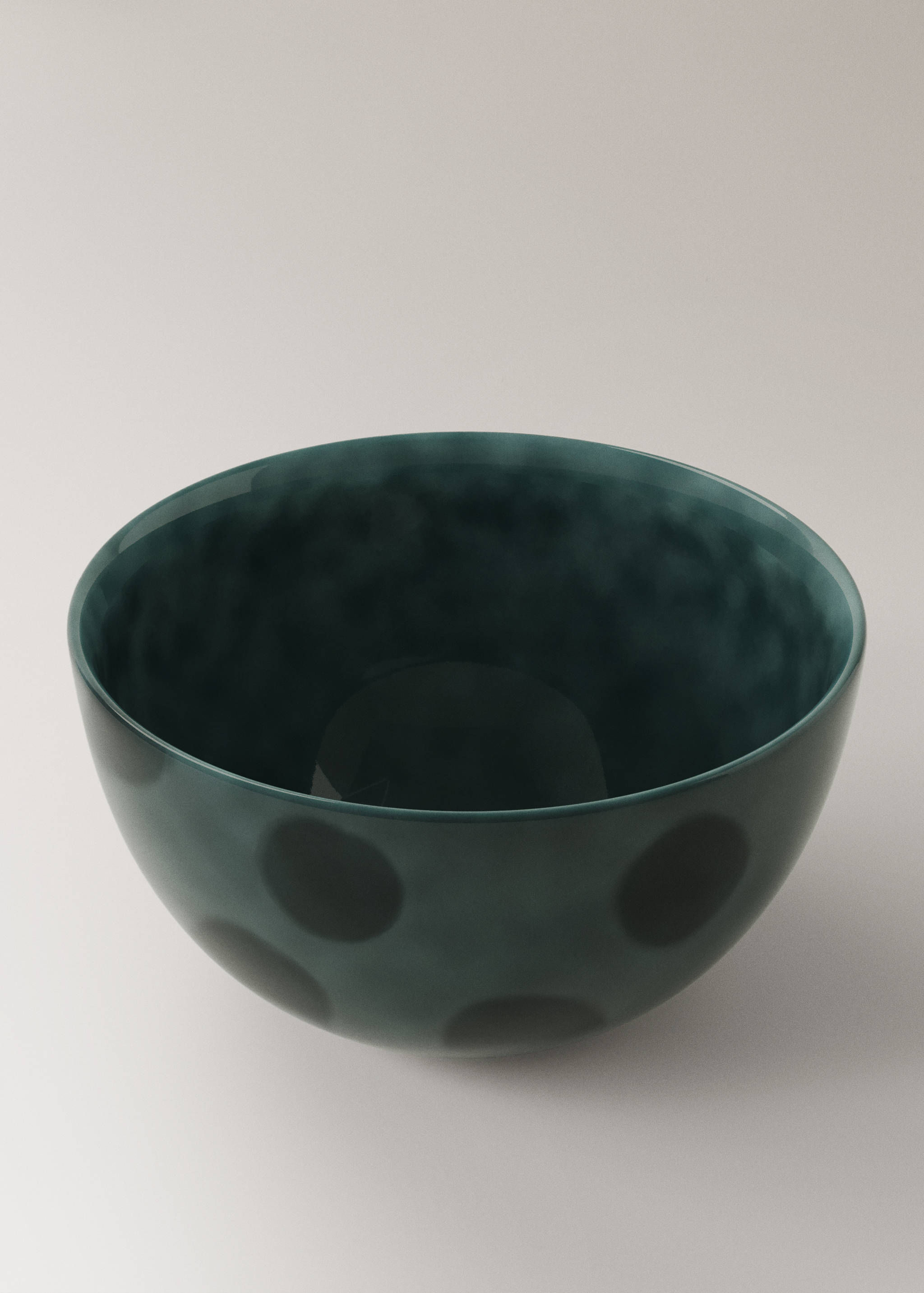 Hand-painted stoneware bowl with spots - Details of the article 2