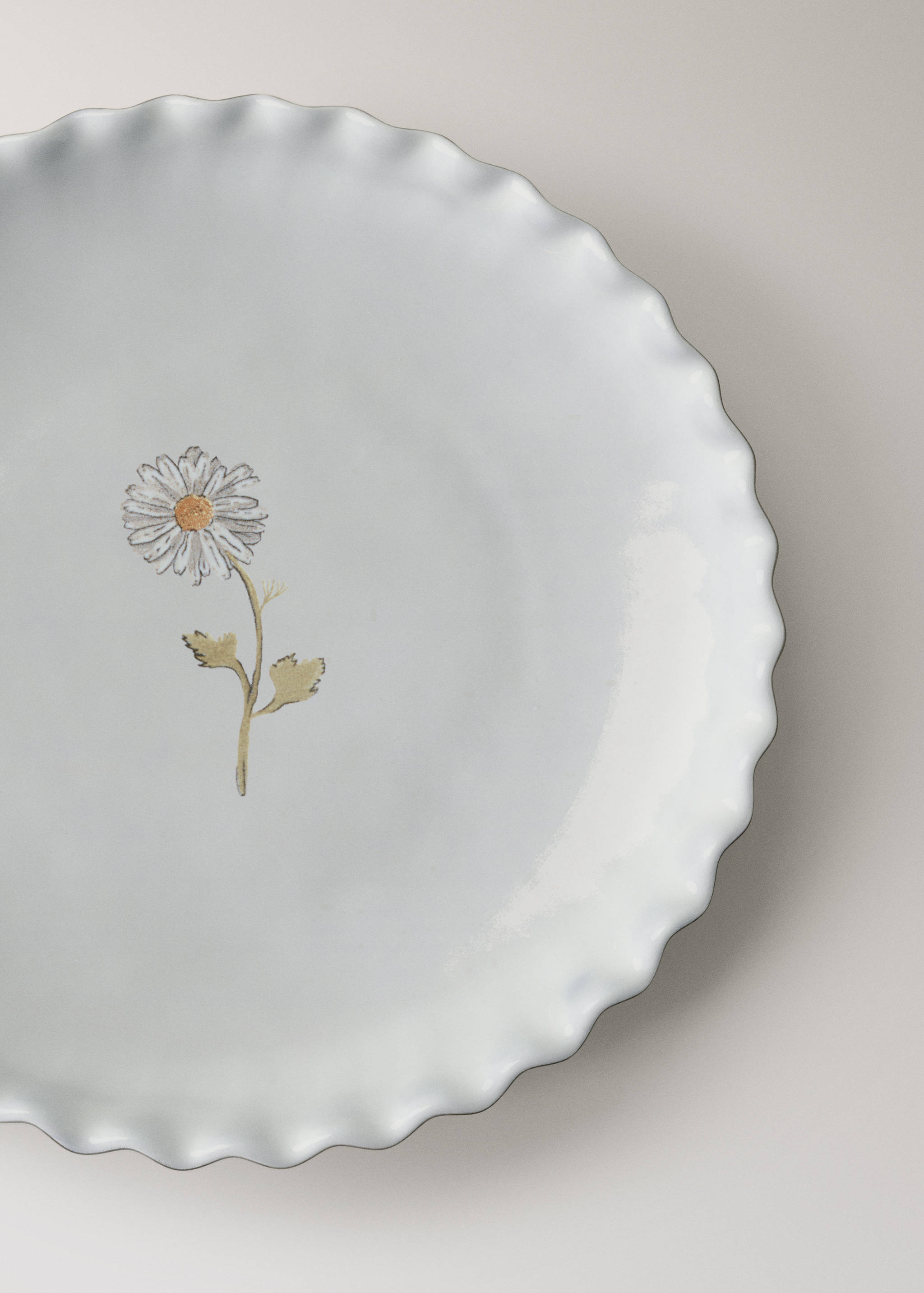 Stoneware dessert plate with pattern - Details of the article 2