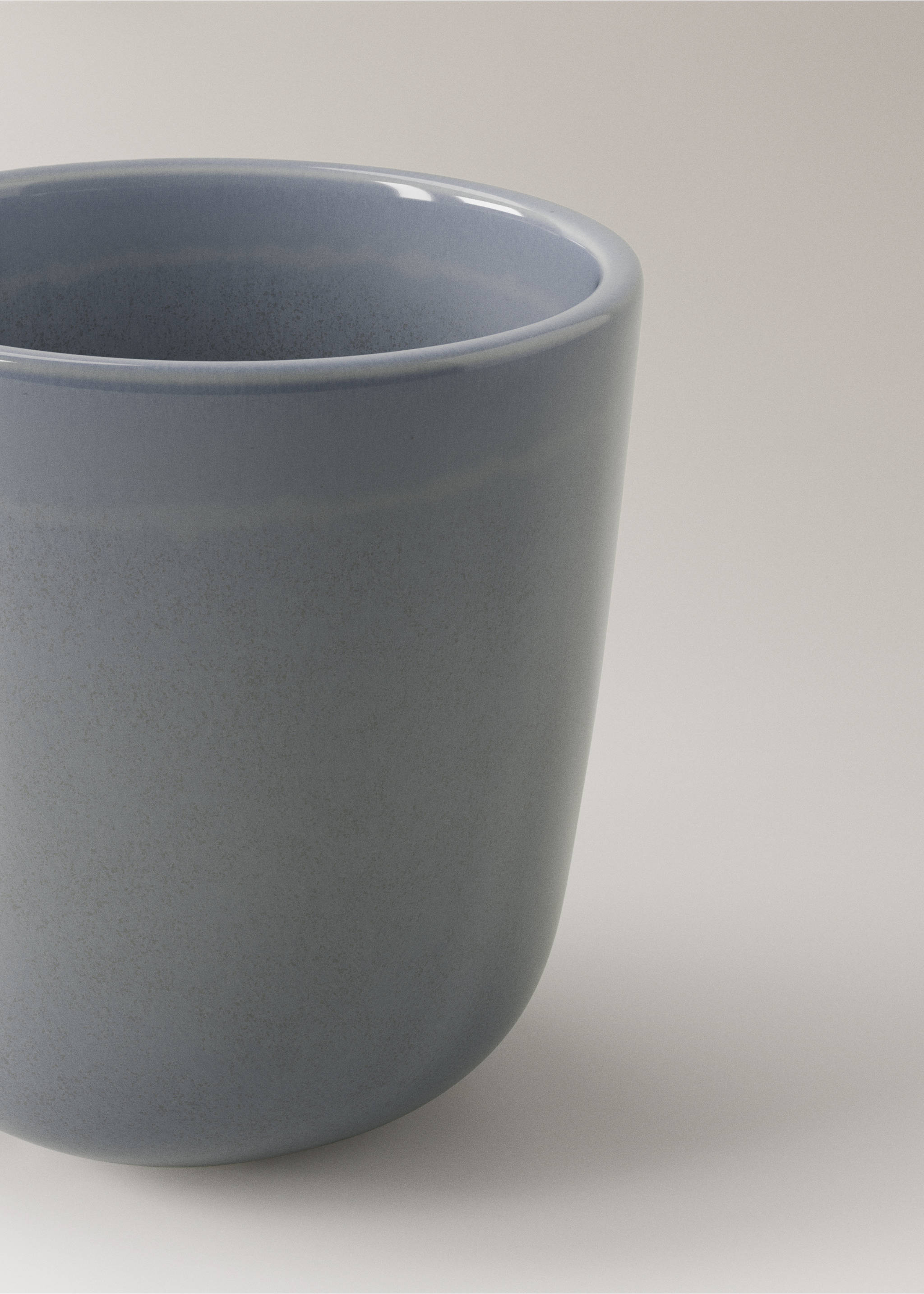 Stoneware expresso coffee cup - Details of the article 2, Ink Blue. Ref: 17022042-00.