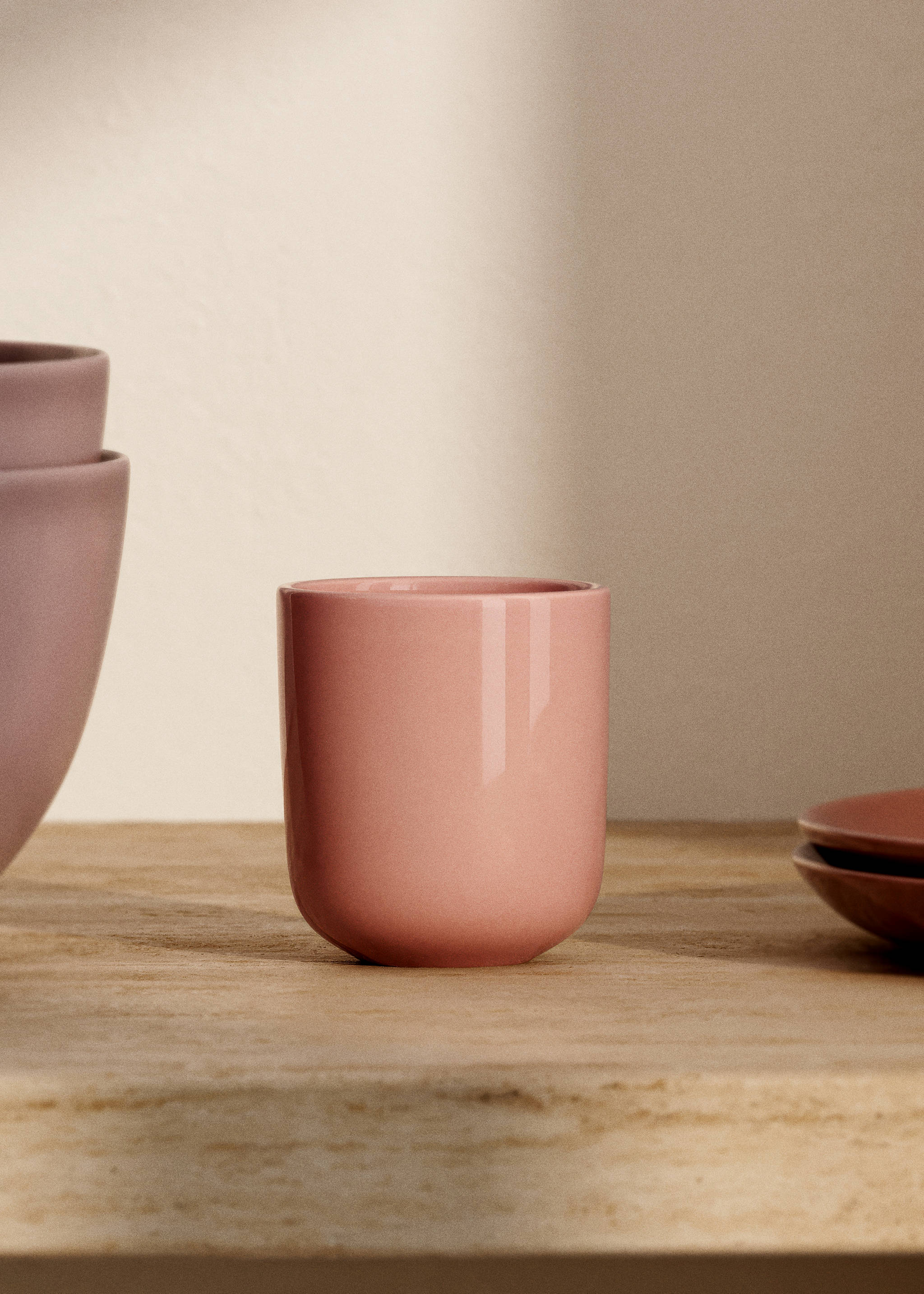 Stoneware expresso coffee cup - General plane