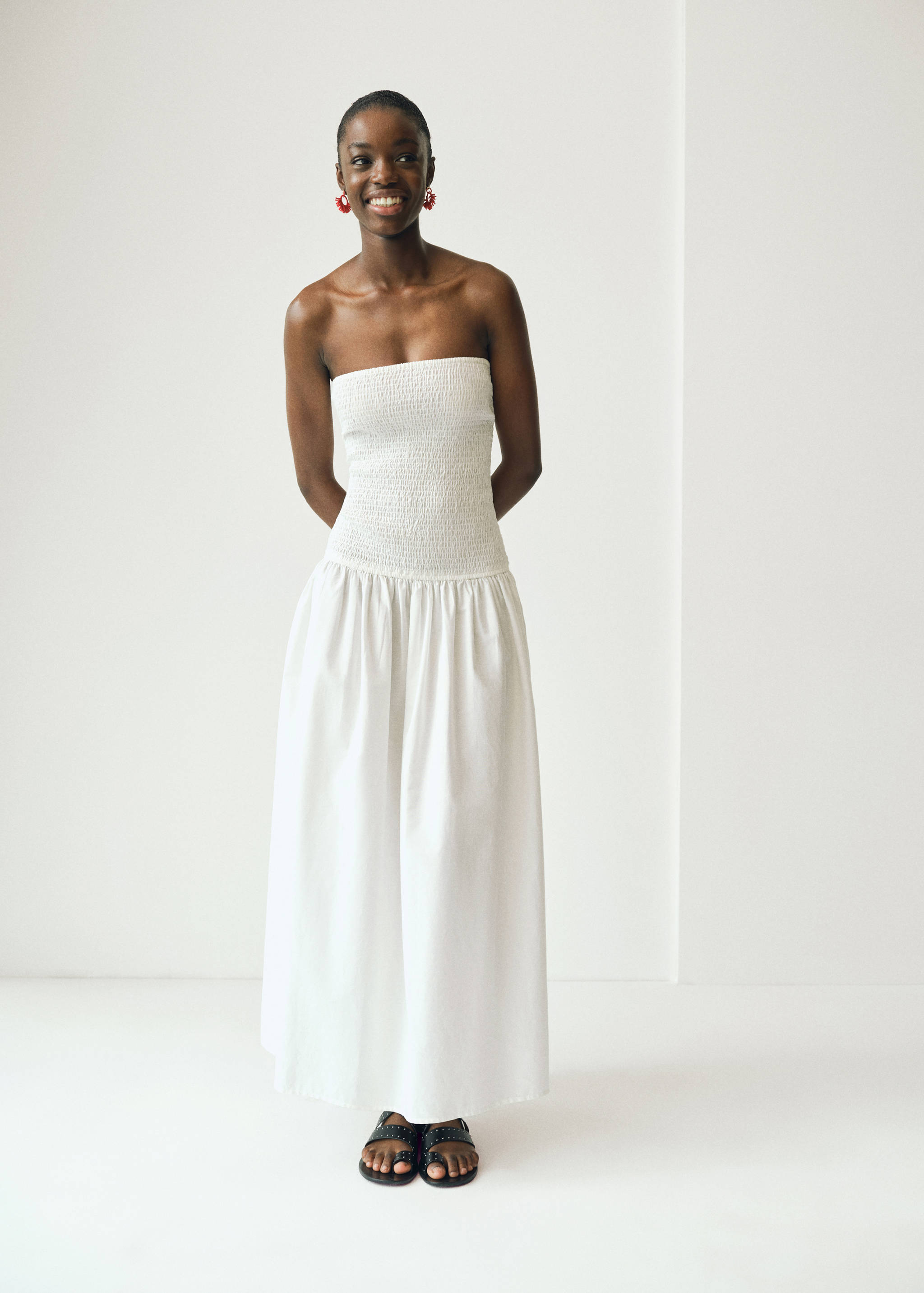 Strapless maxi-dress - General plane