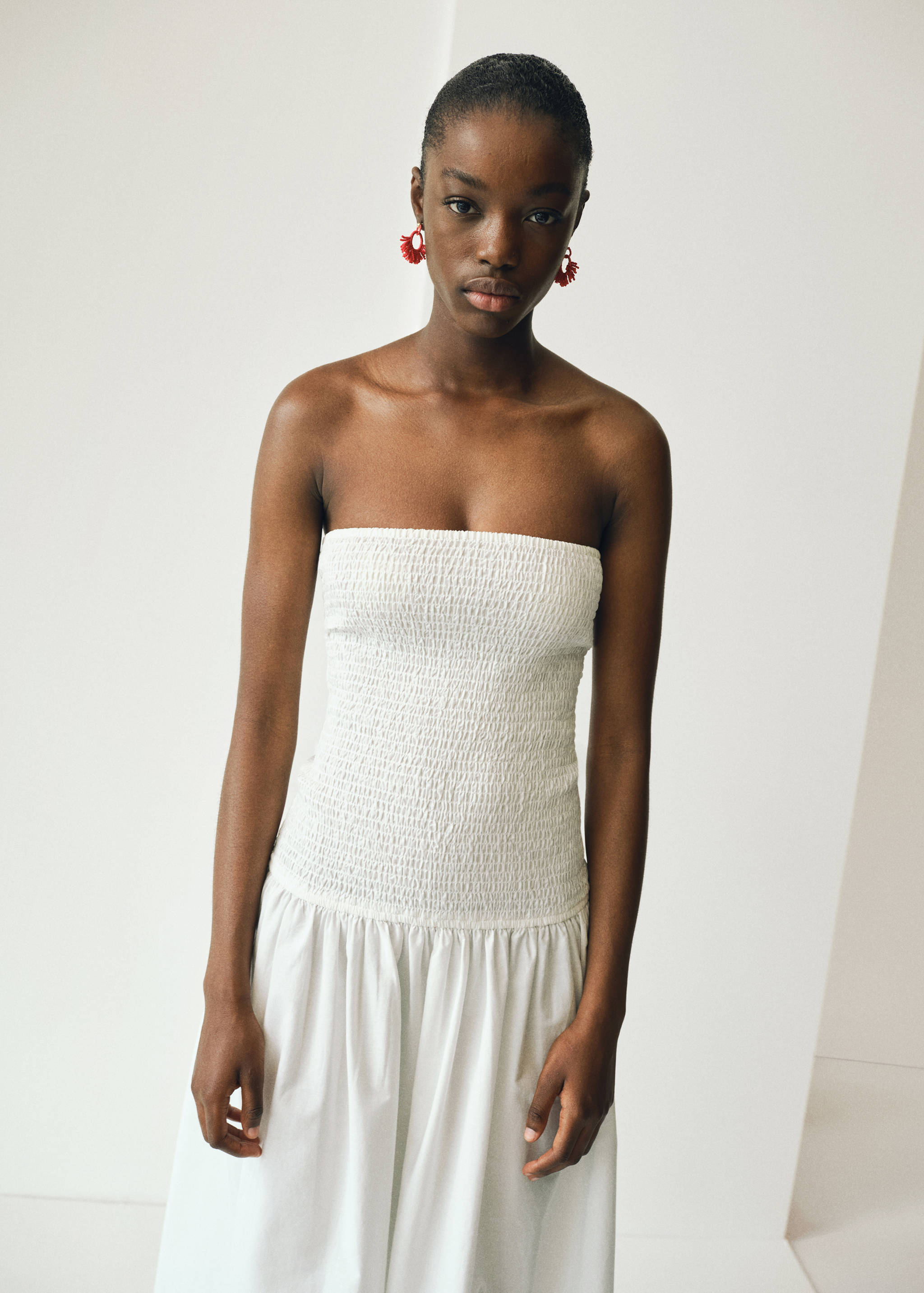 Strapless maxi-dress - Reverse of the article