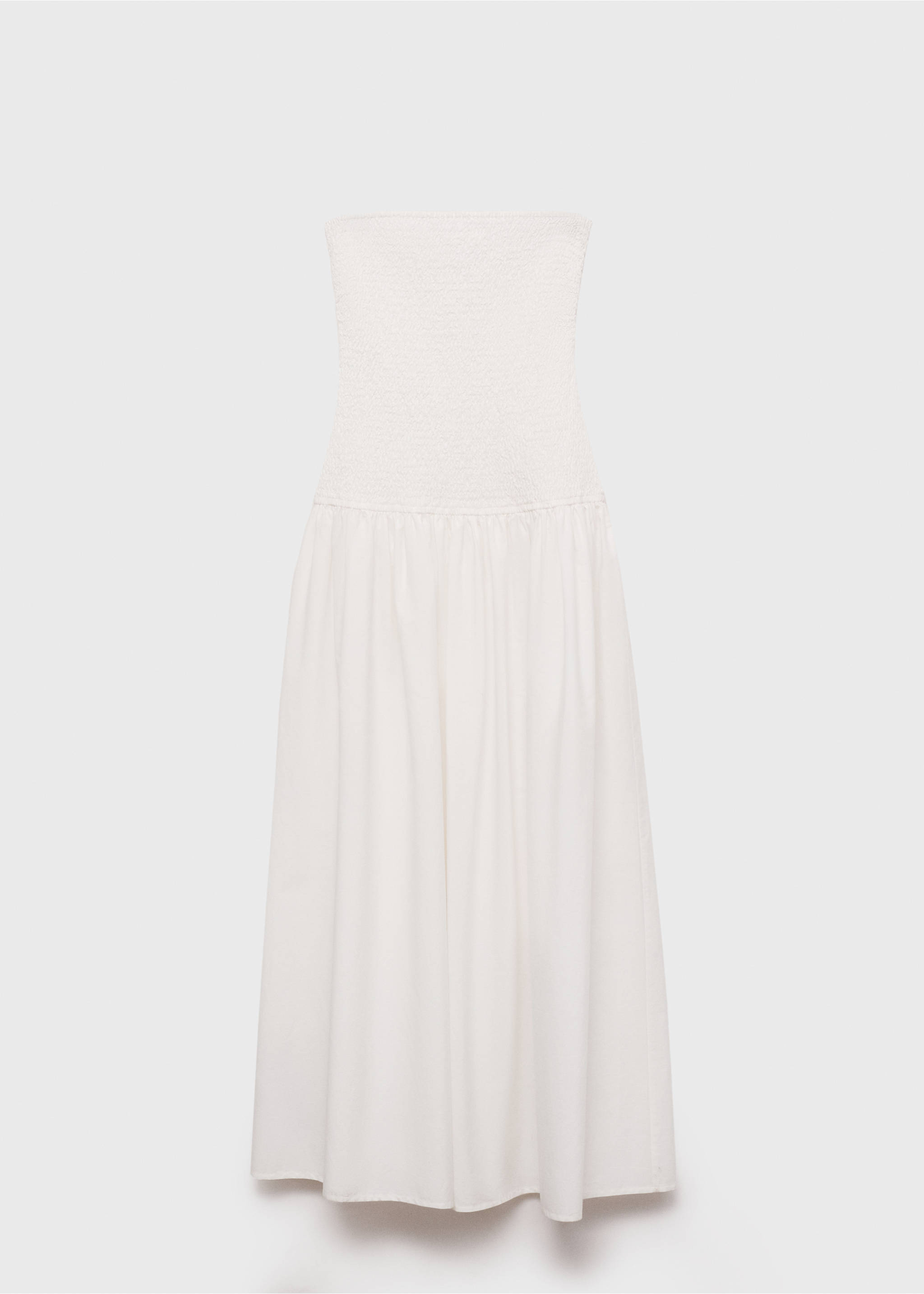 Strapless maxi-dress - Article without model, Off White. Ref: 17022535-00.