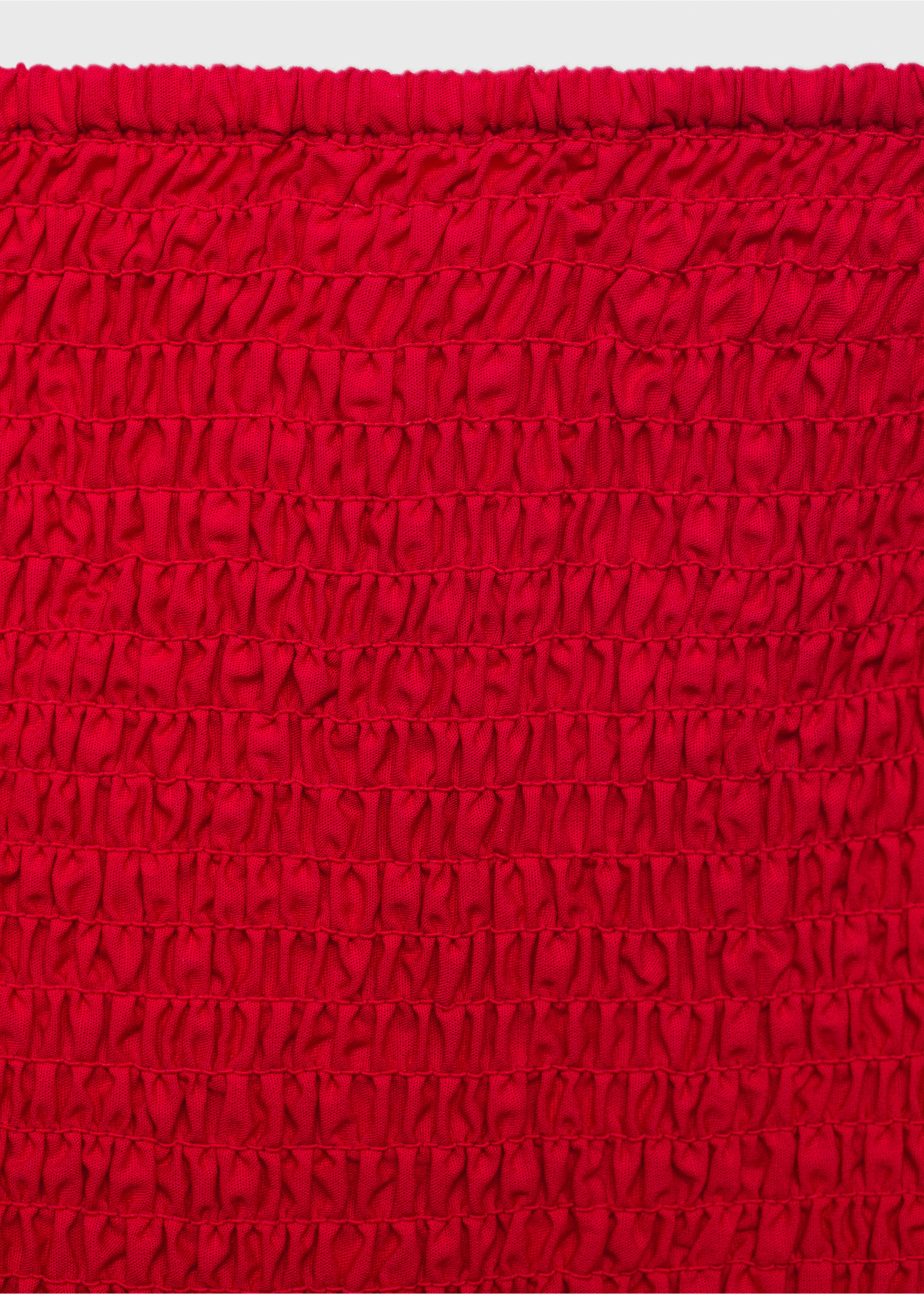 Strapless maxi-dress - Details of the article 8, Red. Ref: 17022535-00.