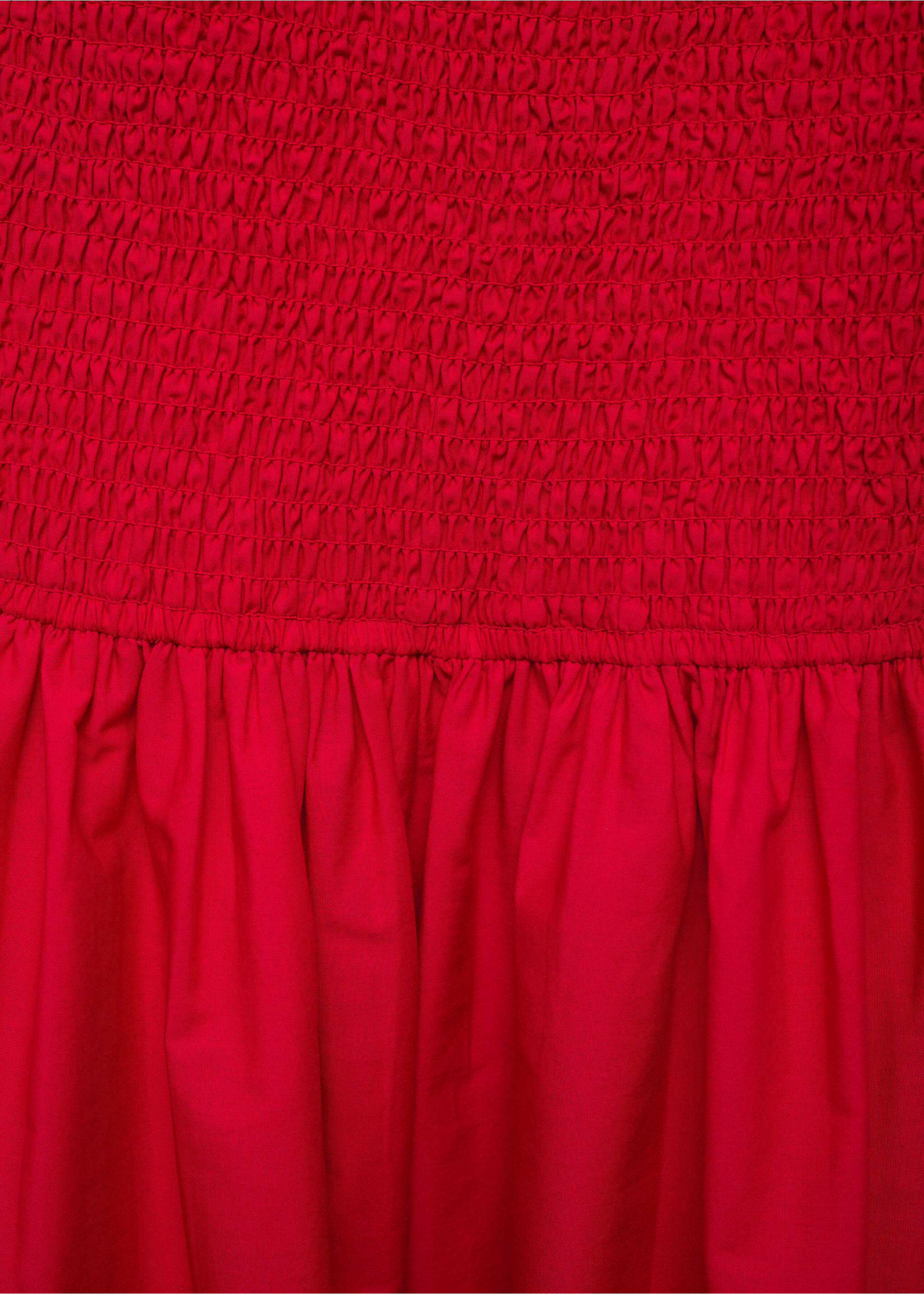 Strapless maxi-dress - Details of the article 0, Red. Ref: 17022535-00.