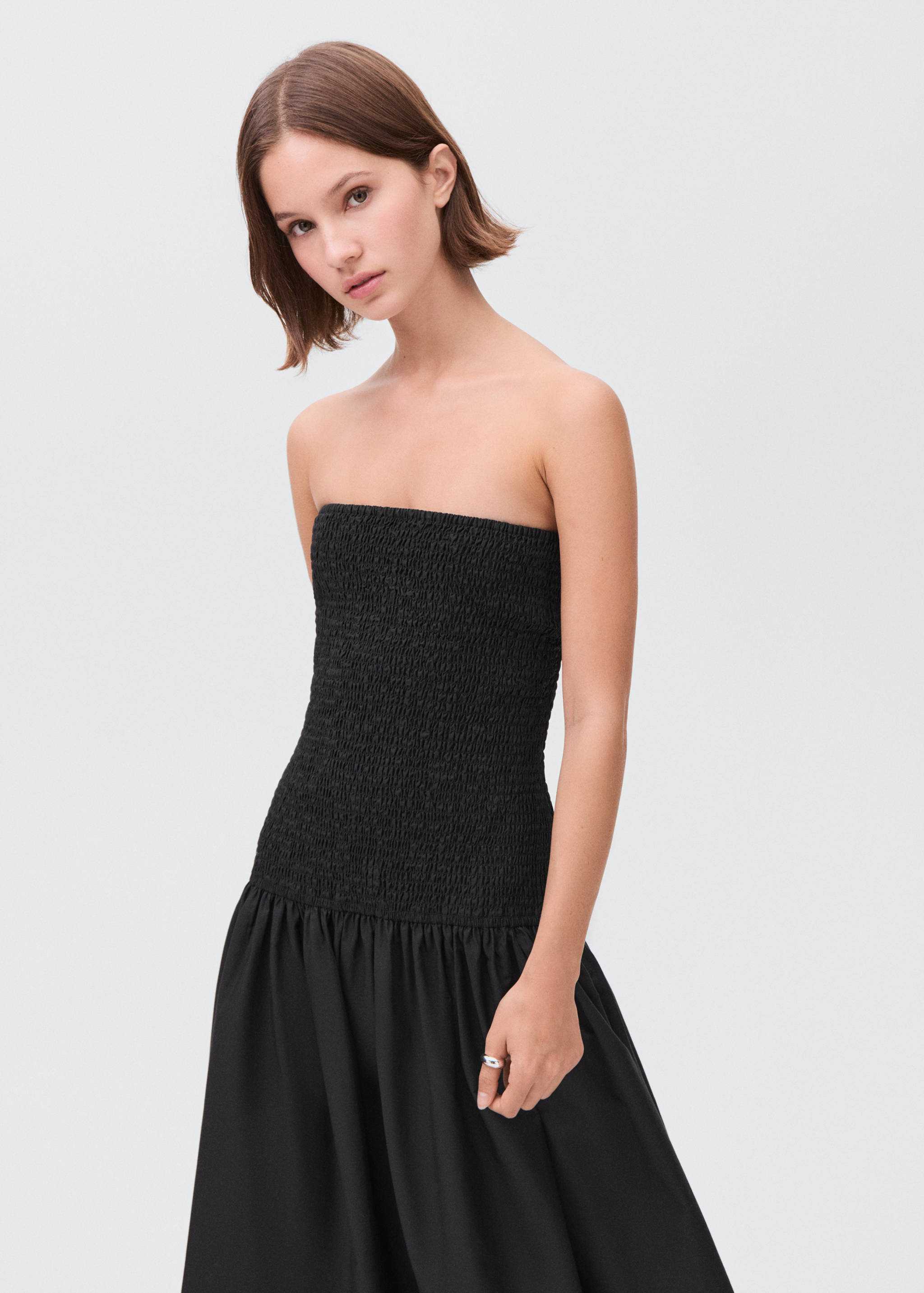 Strapless maxi-dress - Medium plane