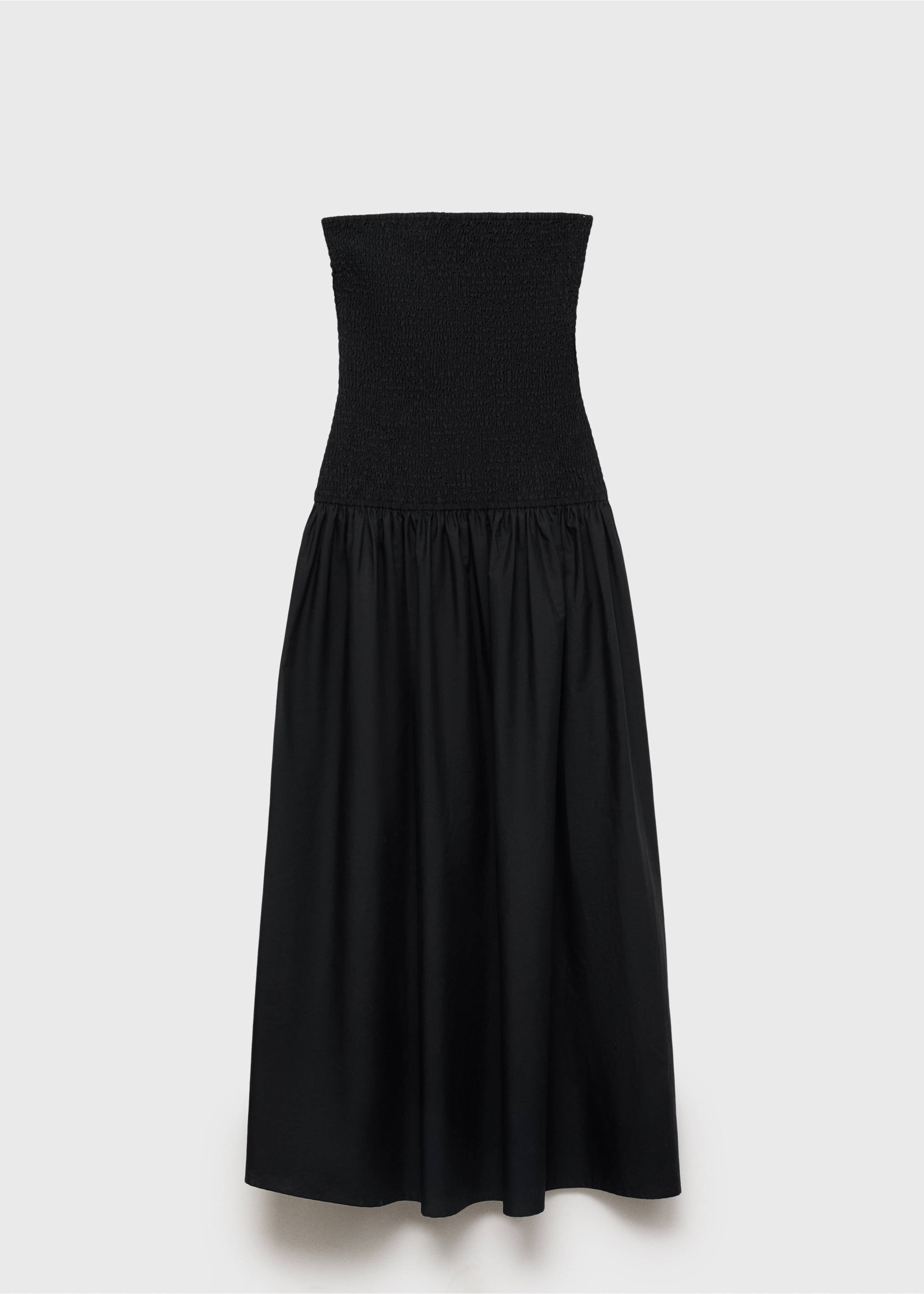 Strapless maxi-dress - Article without model, Black. Ref: 17022535-00.