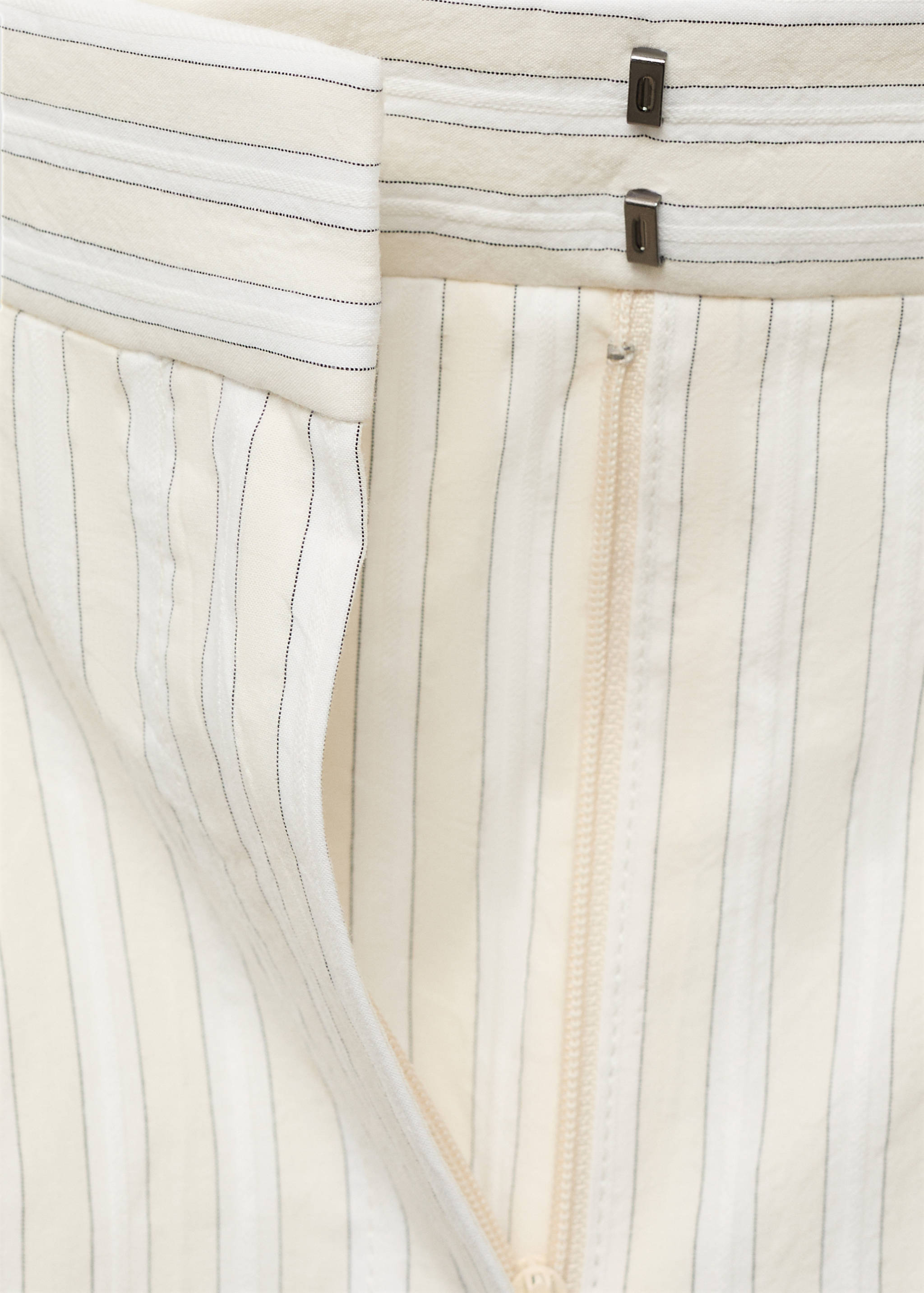 Wide leg striped trousers - Details of the article 8