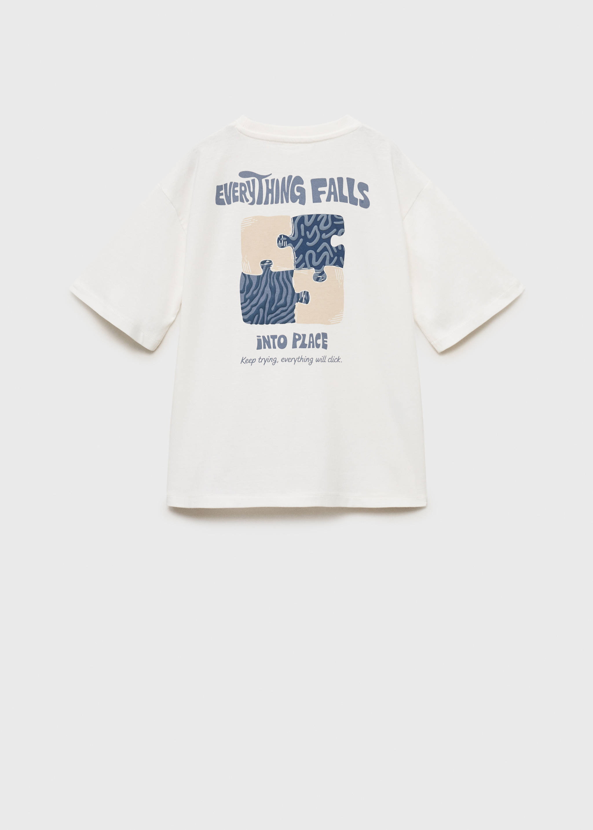 Textured embroidered t-shirt - Reverse of the article