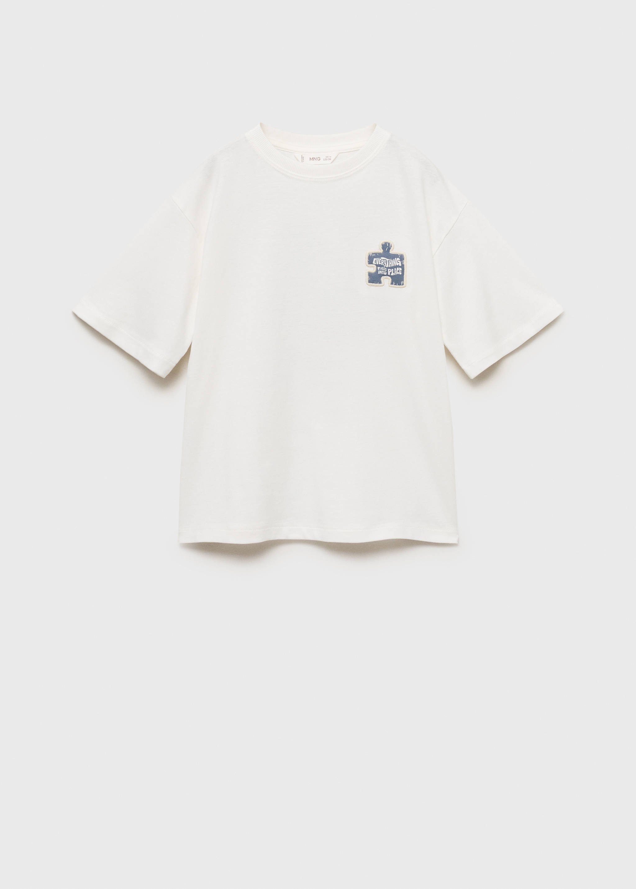 T-shirt texturé brodé - Article sans modèle