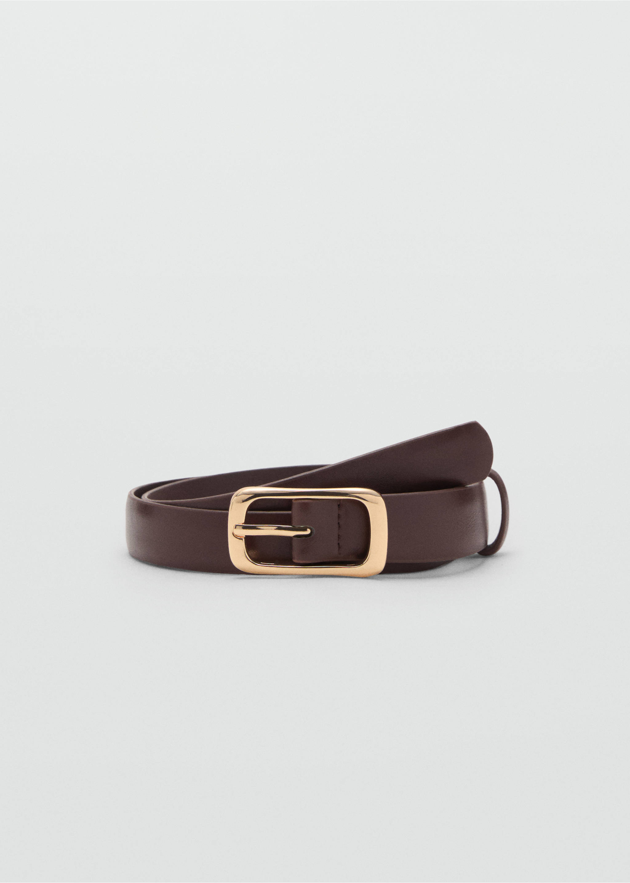 Cinto fivela retangular - Artigo sem modelo, Chocolate. Ref: 17022545-00.