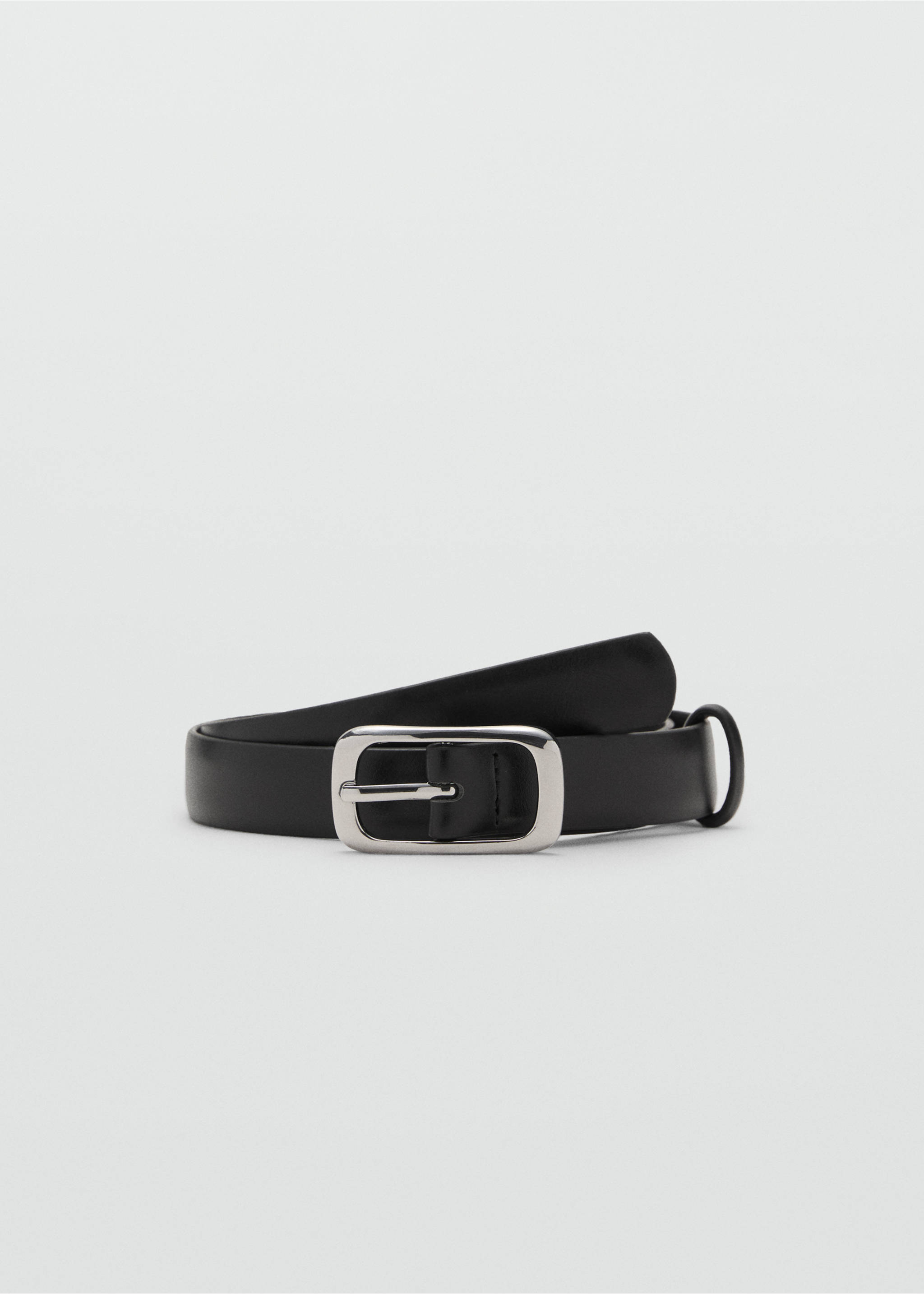 Cinto fivela retangular - Artigo sem modelo, Preto. Ref: 17022545-00.