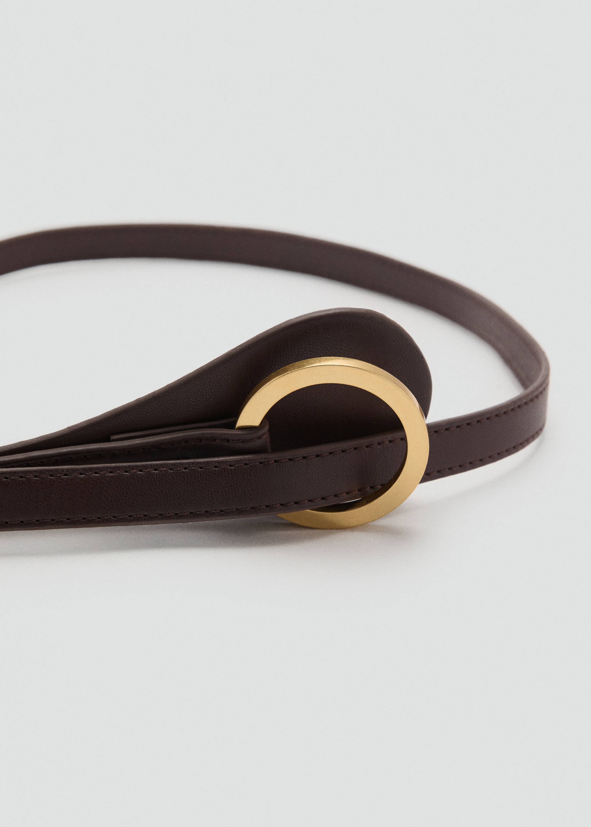 Thin belt with maxi-buckle - Medium plane