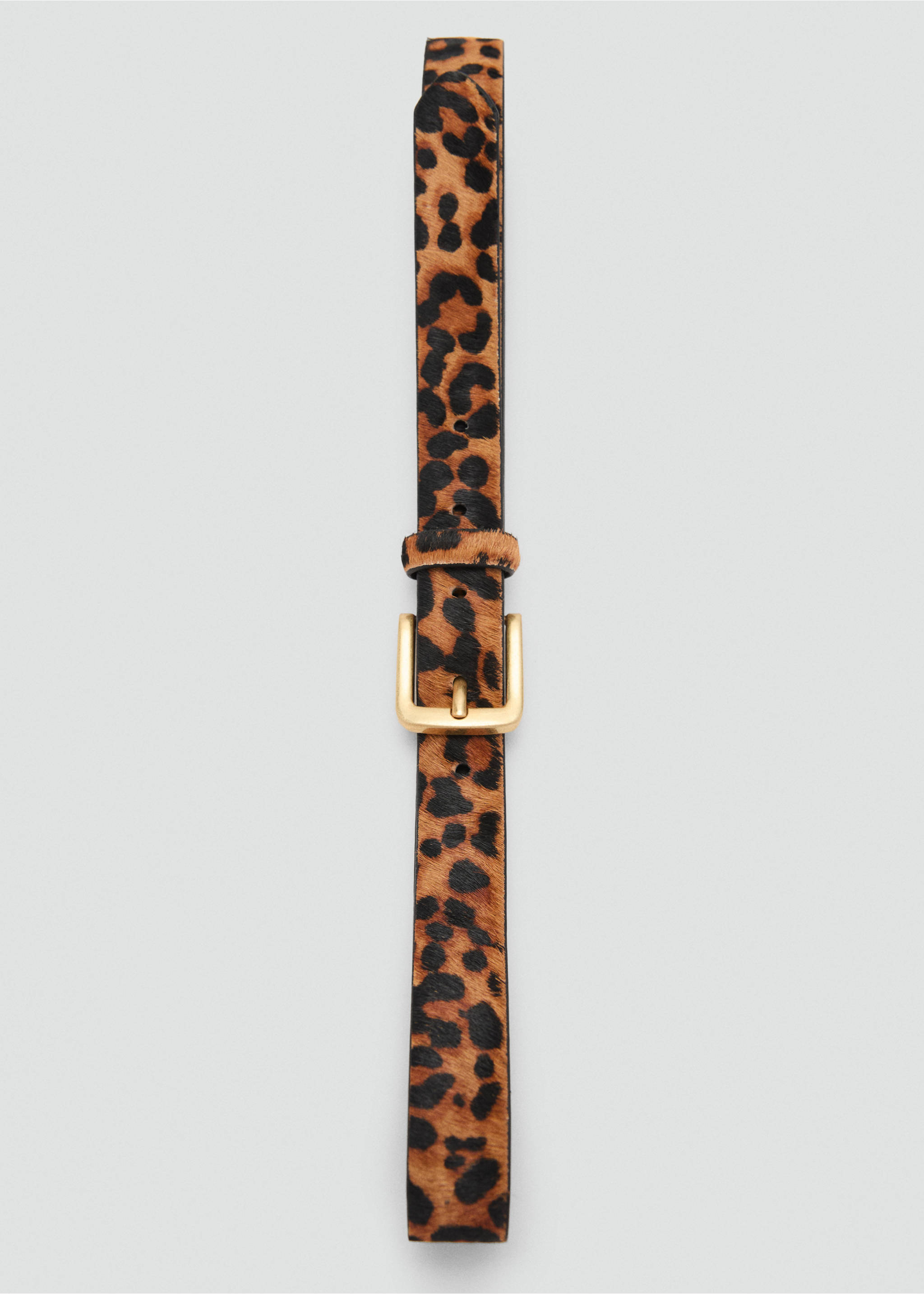Cinturón piel leopardo - Detalle del artículo 2, Marrón. Ref: 17022547-00.