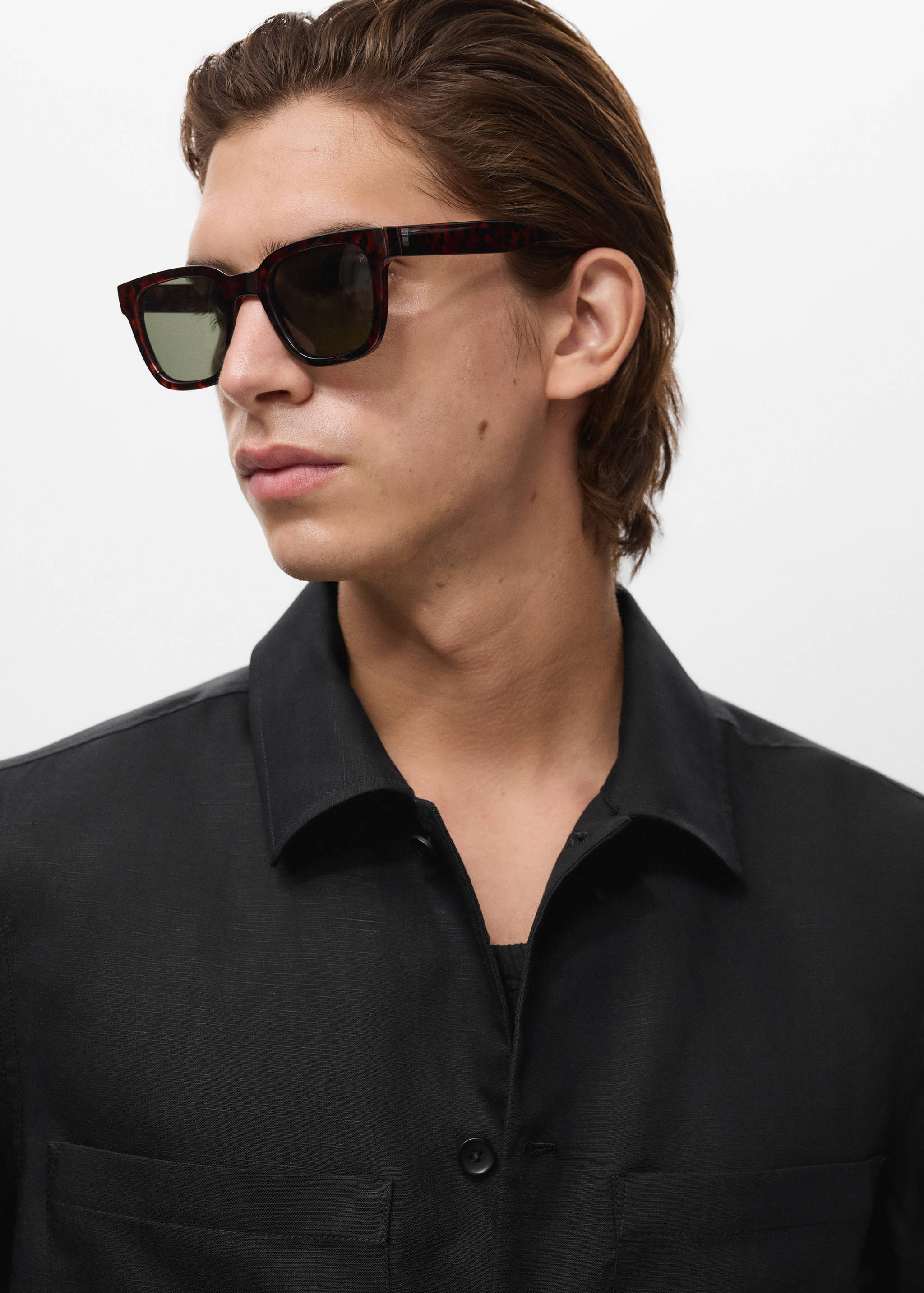 Linen-blend jacket with pockets - Details of the article 1