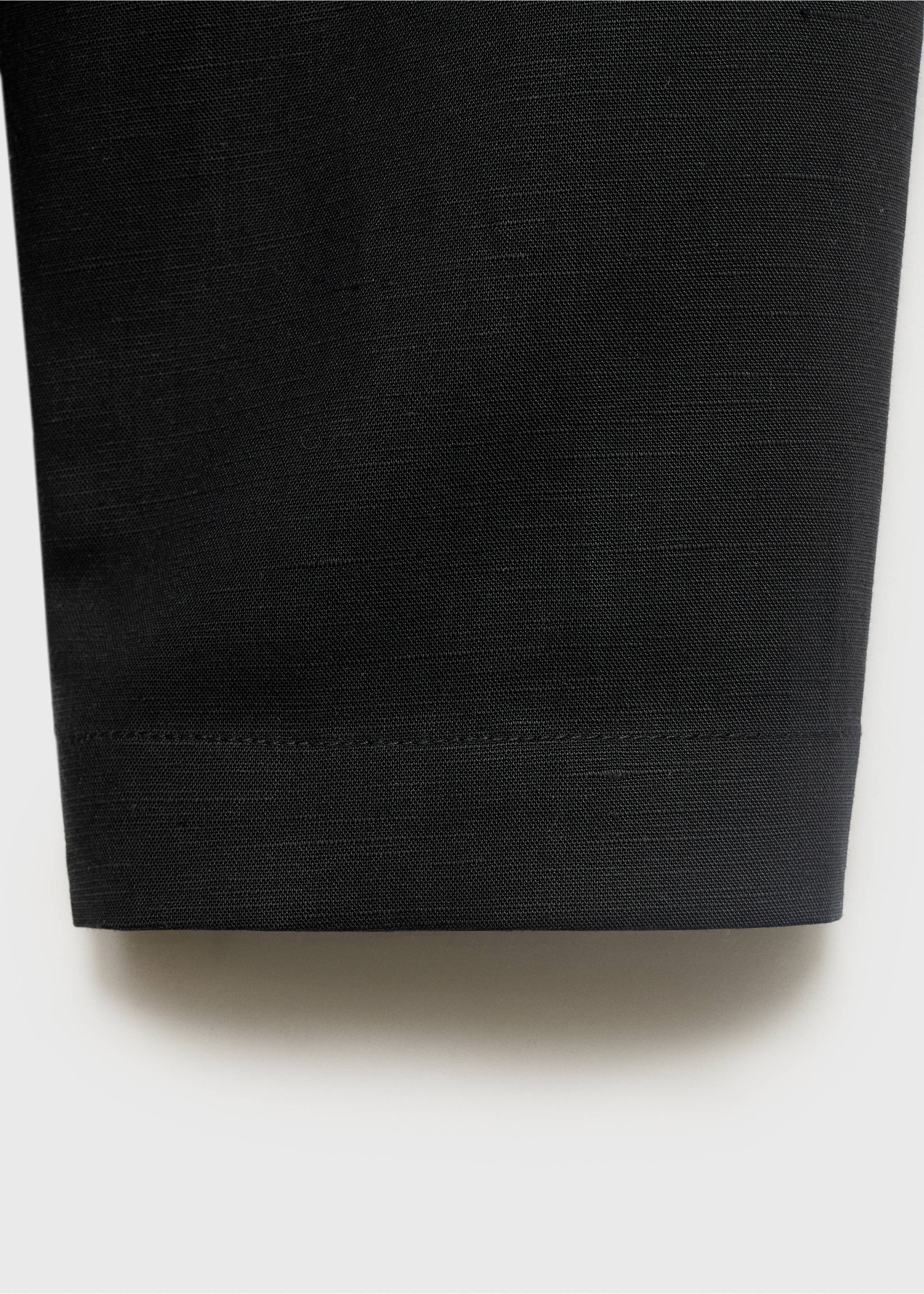 Veste en lin mélangé avec boutons - Détail de l'article 0, Noir. Ref: 17022894-00.