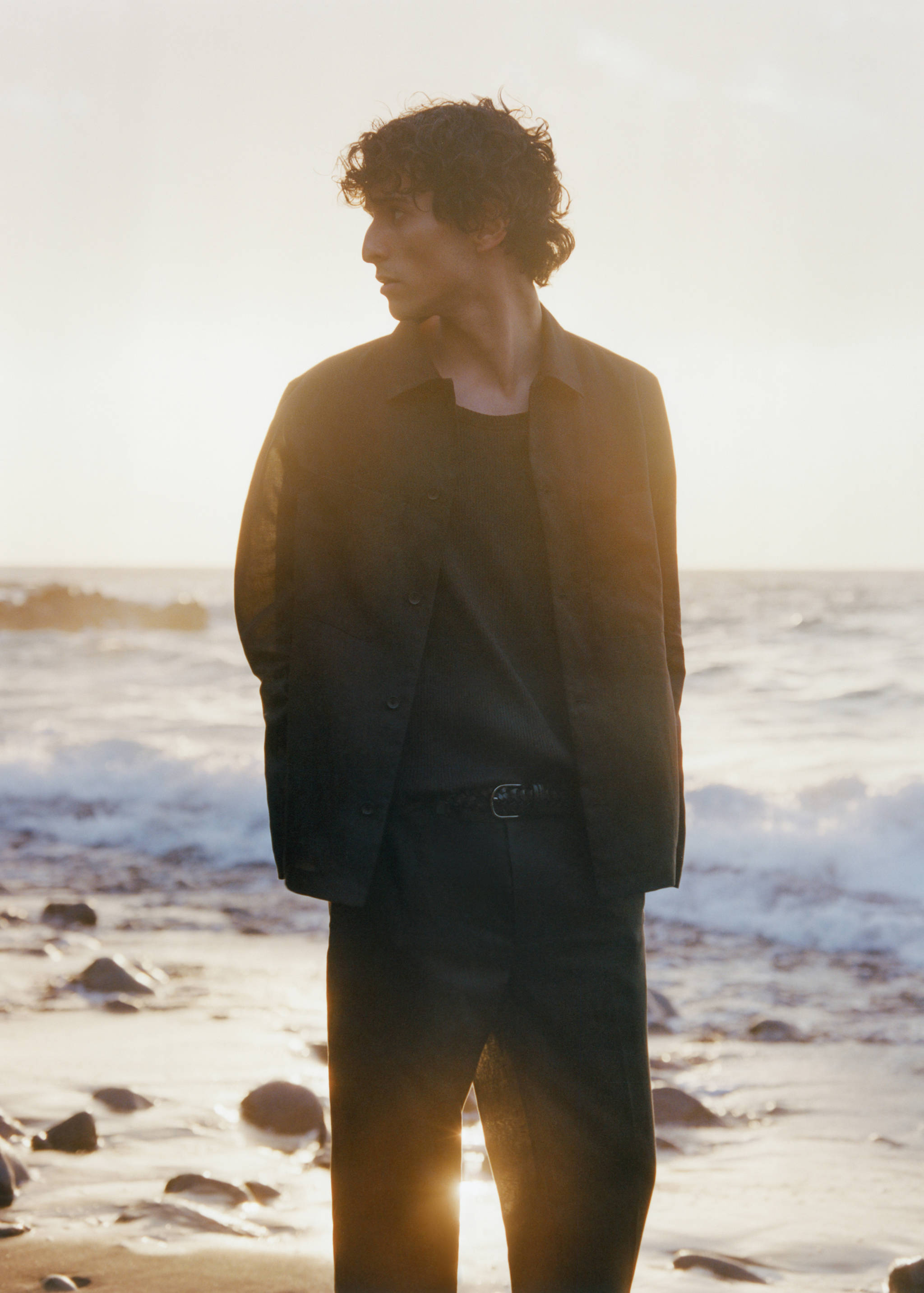 Linen-blend jacket with pockets - Details of the article 3