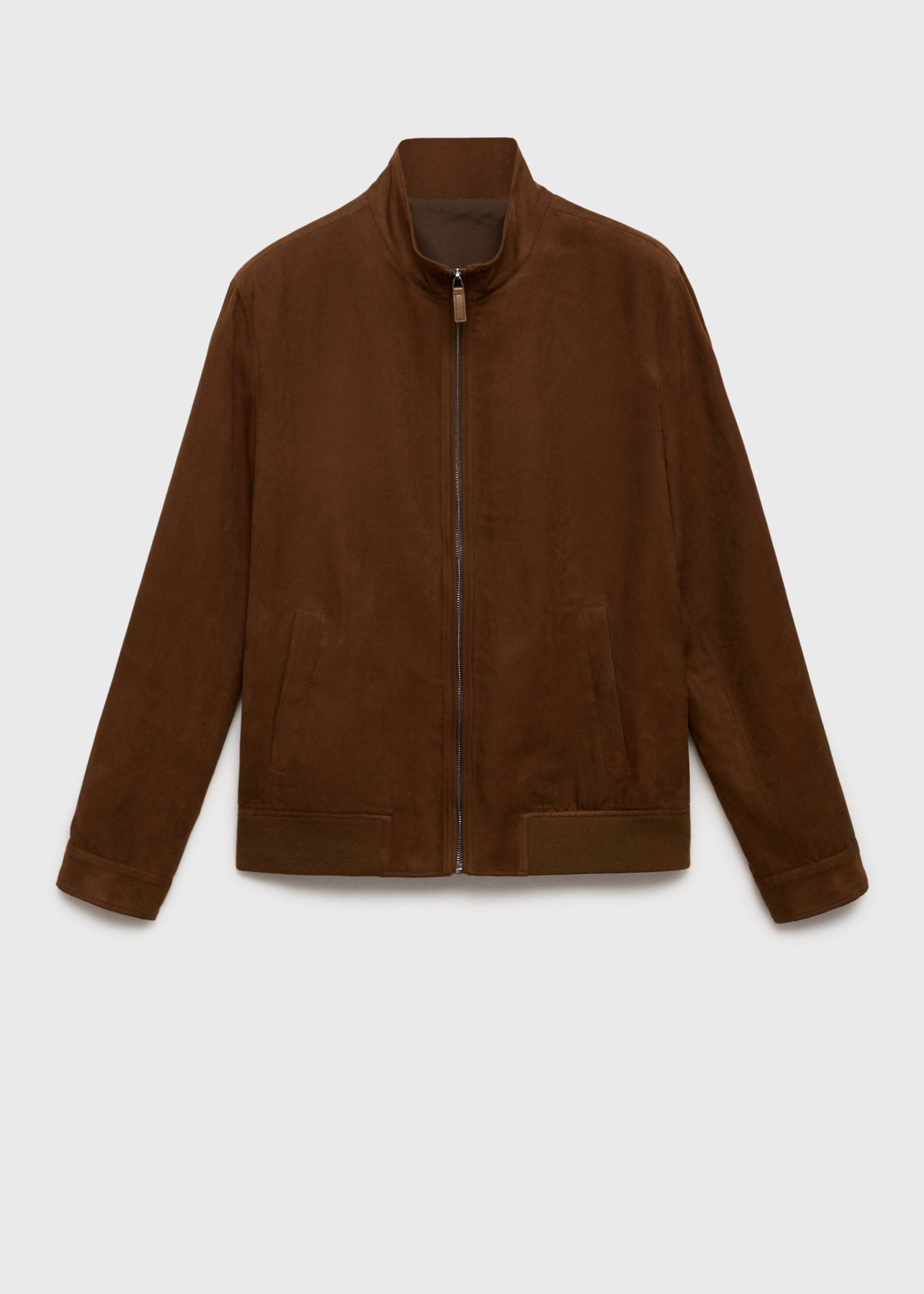 Suede faux-leather jacket - Article without model