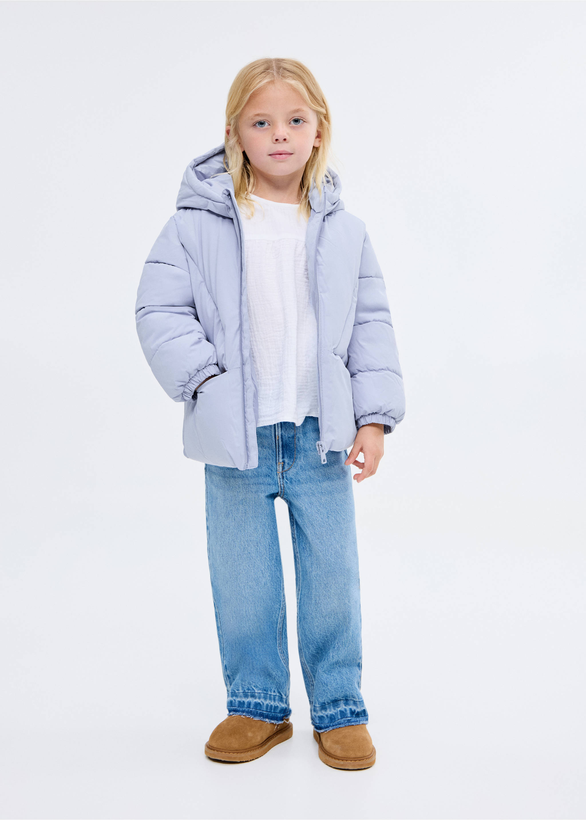 Hood puffer coat - General plane, Sky Blue. Ref: 17022897-00.