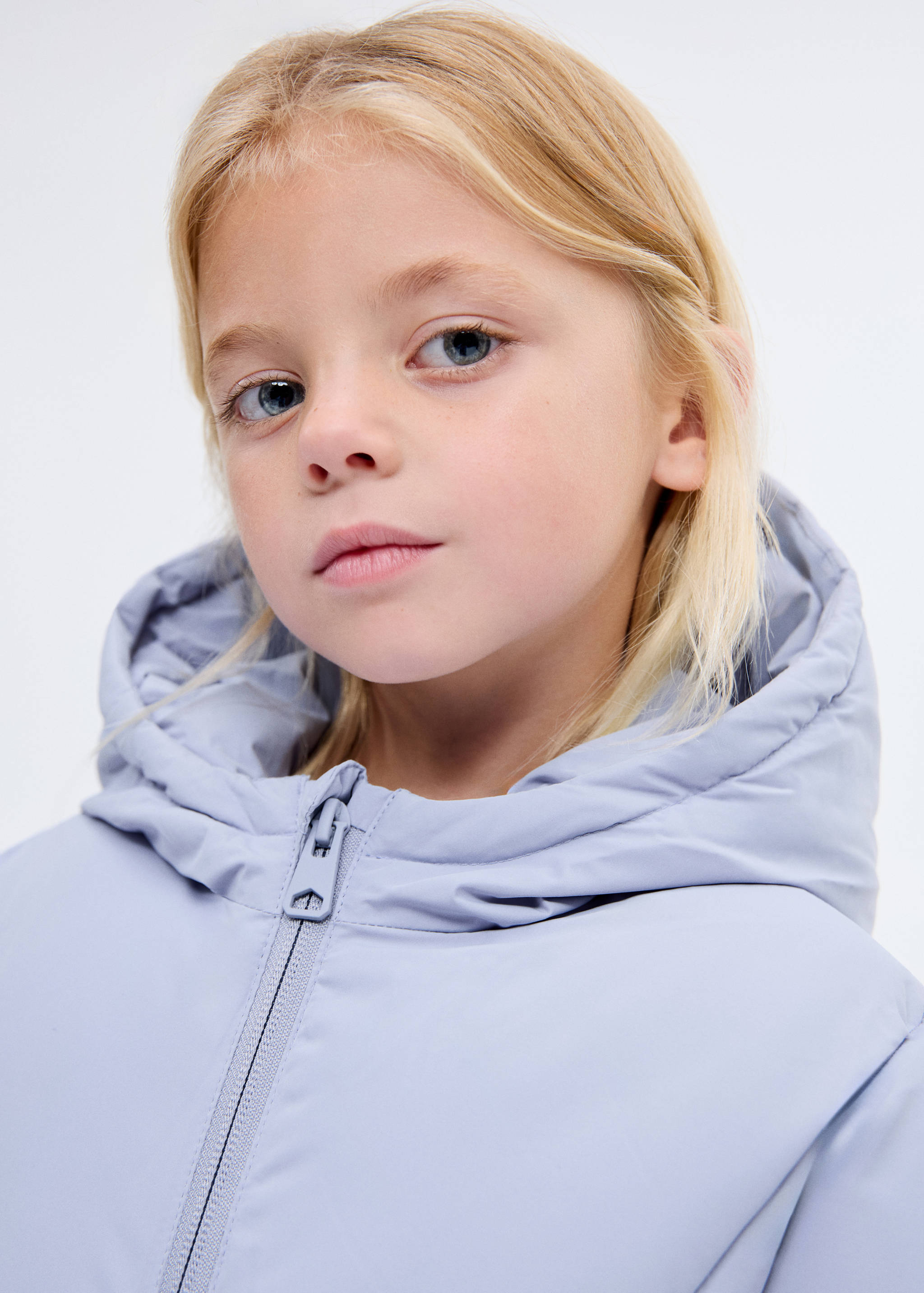 Hood puffer coat - Details of the article 1