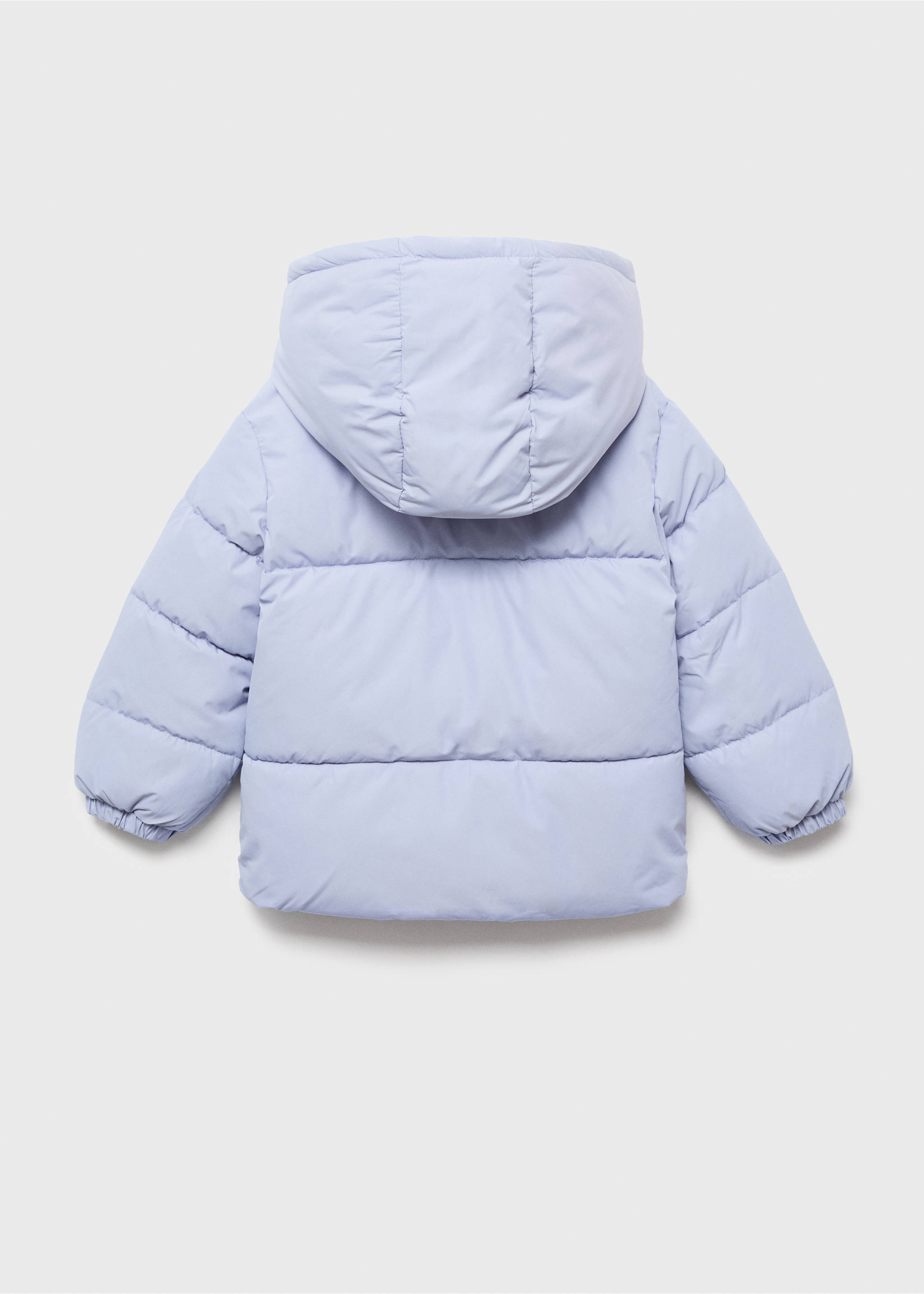 Hood puffer coat - Reverse of the article, Sky Blue. Ref: 17022897-00.