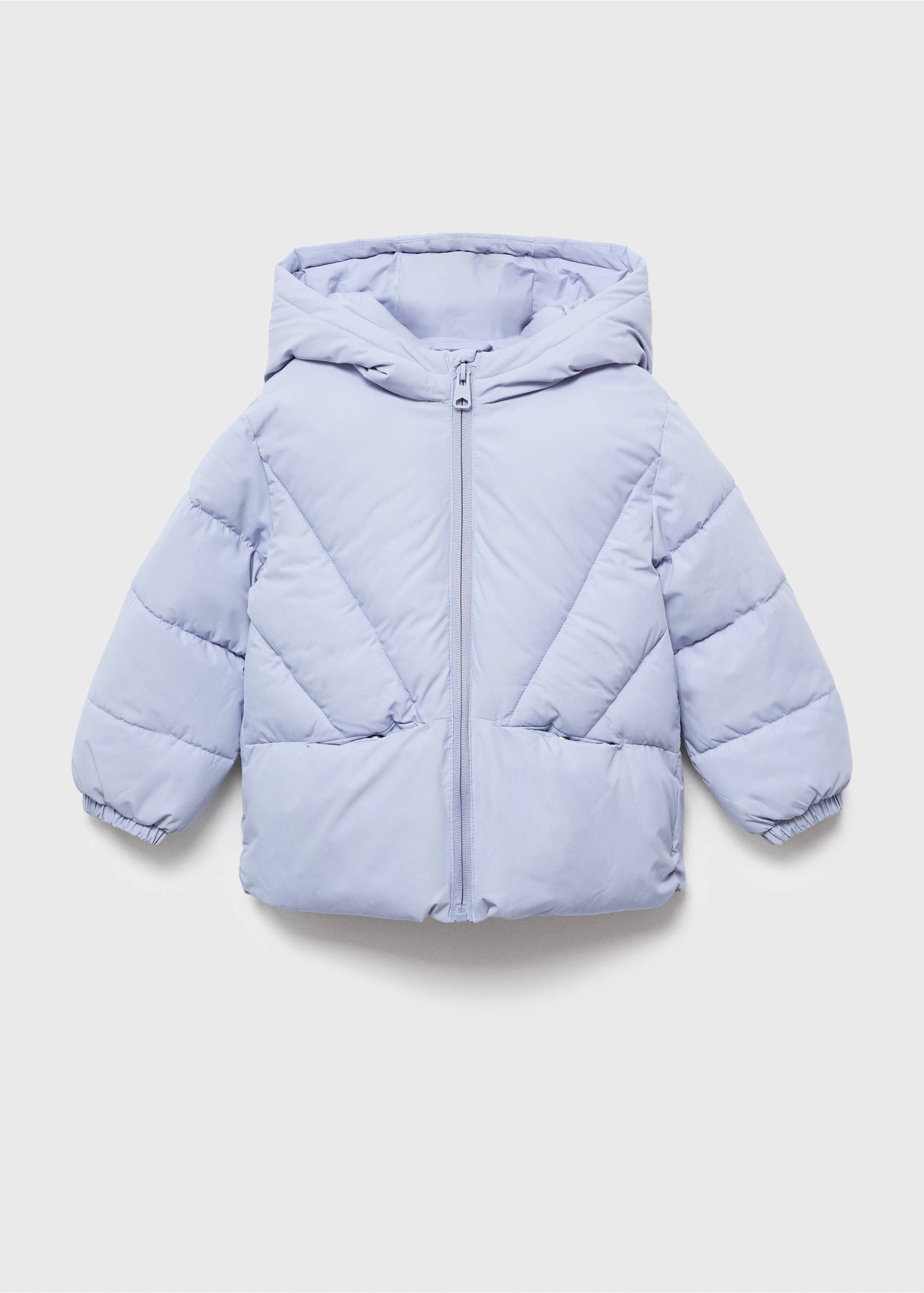 Hood puffer coat - Article without model, Sky Blue. Ref: 17022897-00.