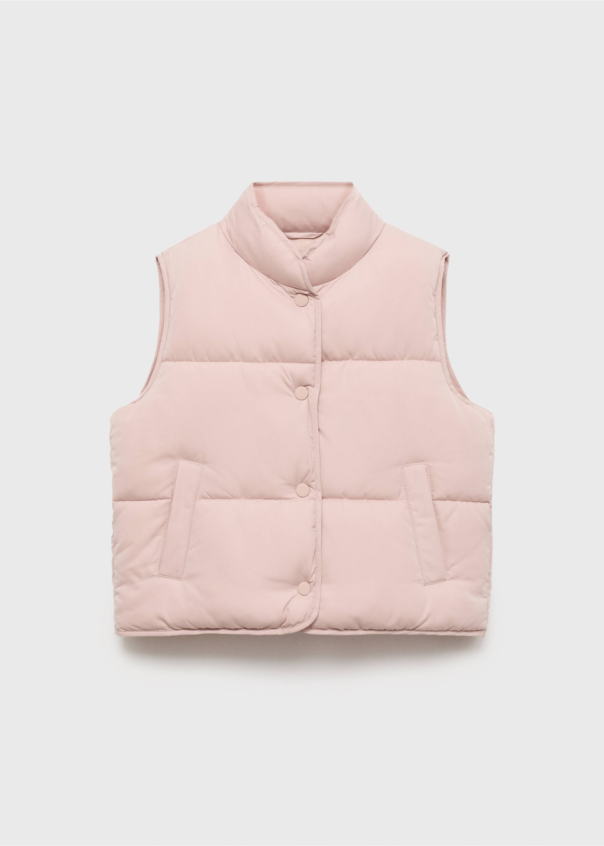 Quilted gilet - Article without model, Pink. Ref: 17022898-00.