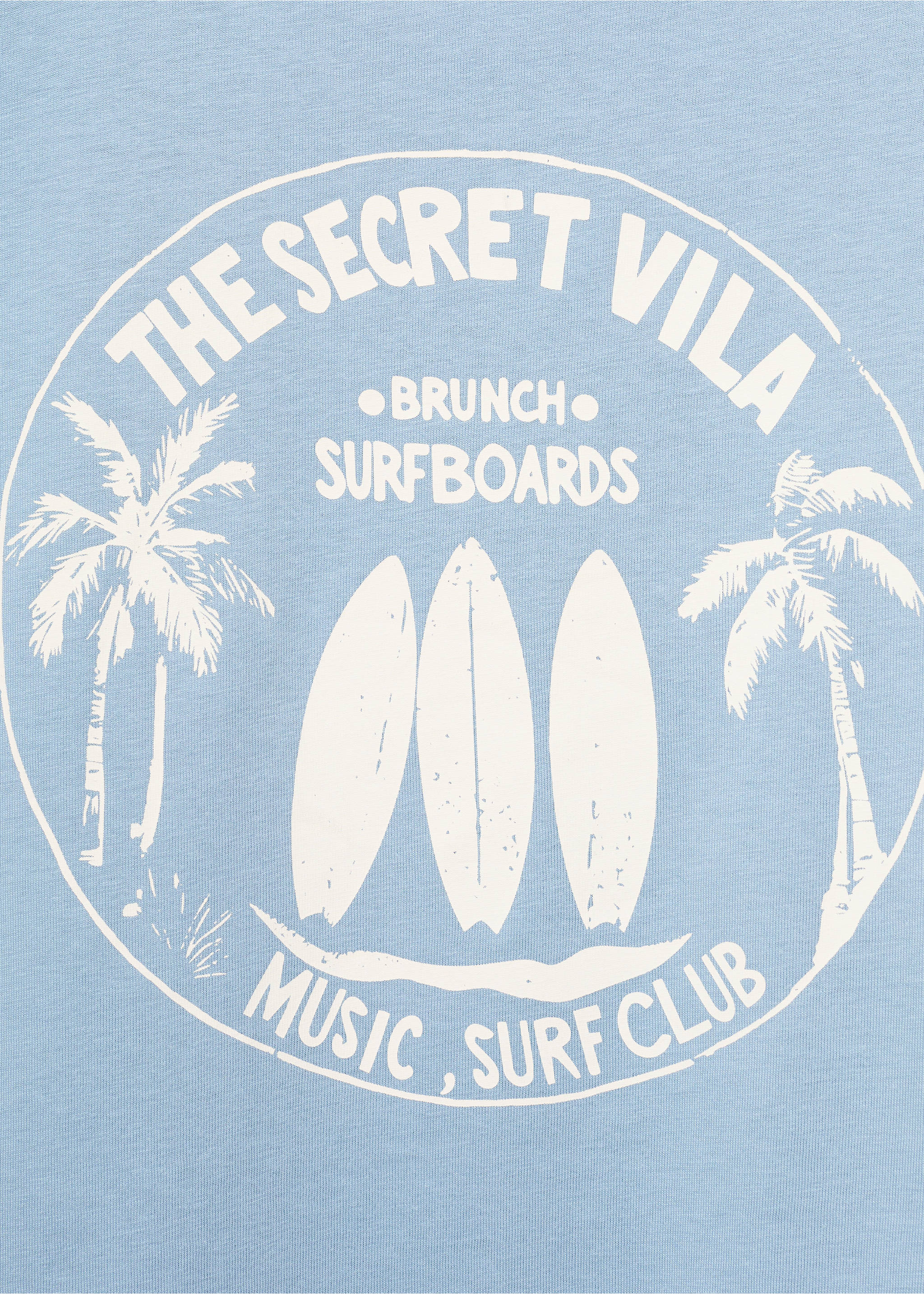 Surf printed t-shirt - Details of the article 0, Blue. Ref: 17022899-00.