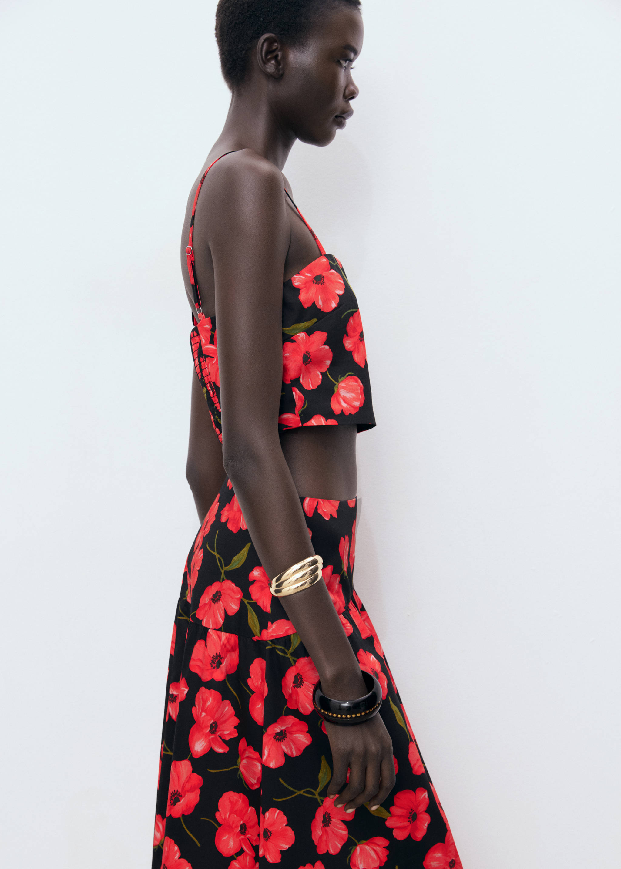 Crop top à fleurs - Détail de l'article 3
