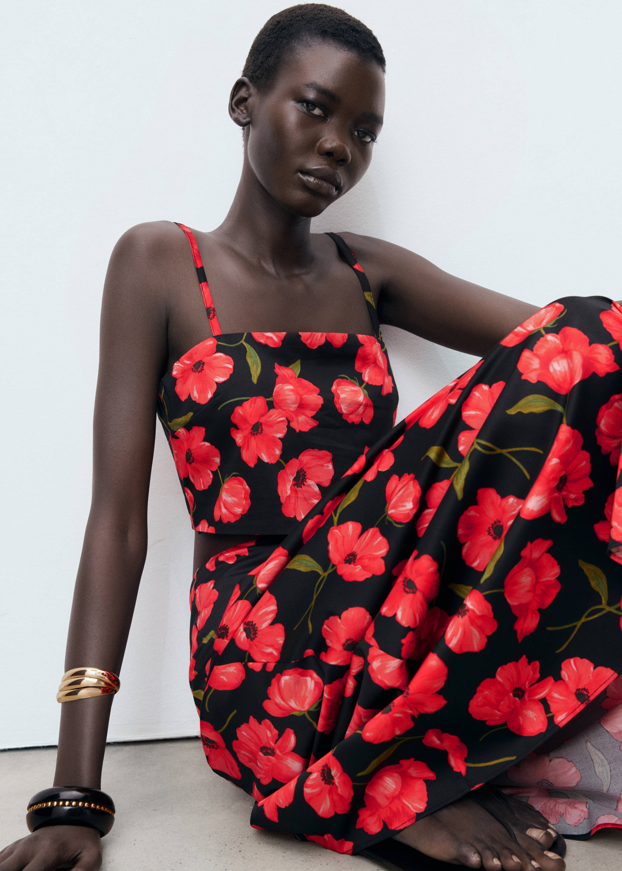 Crop top à fleurs - Détail de l'article 2