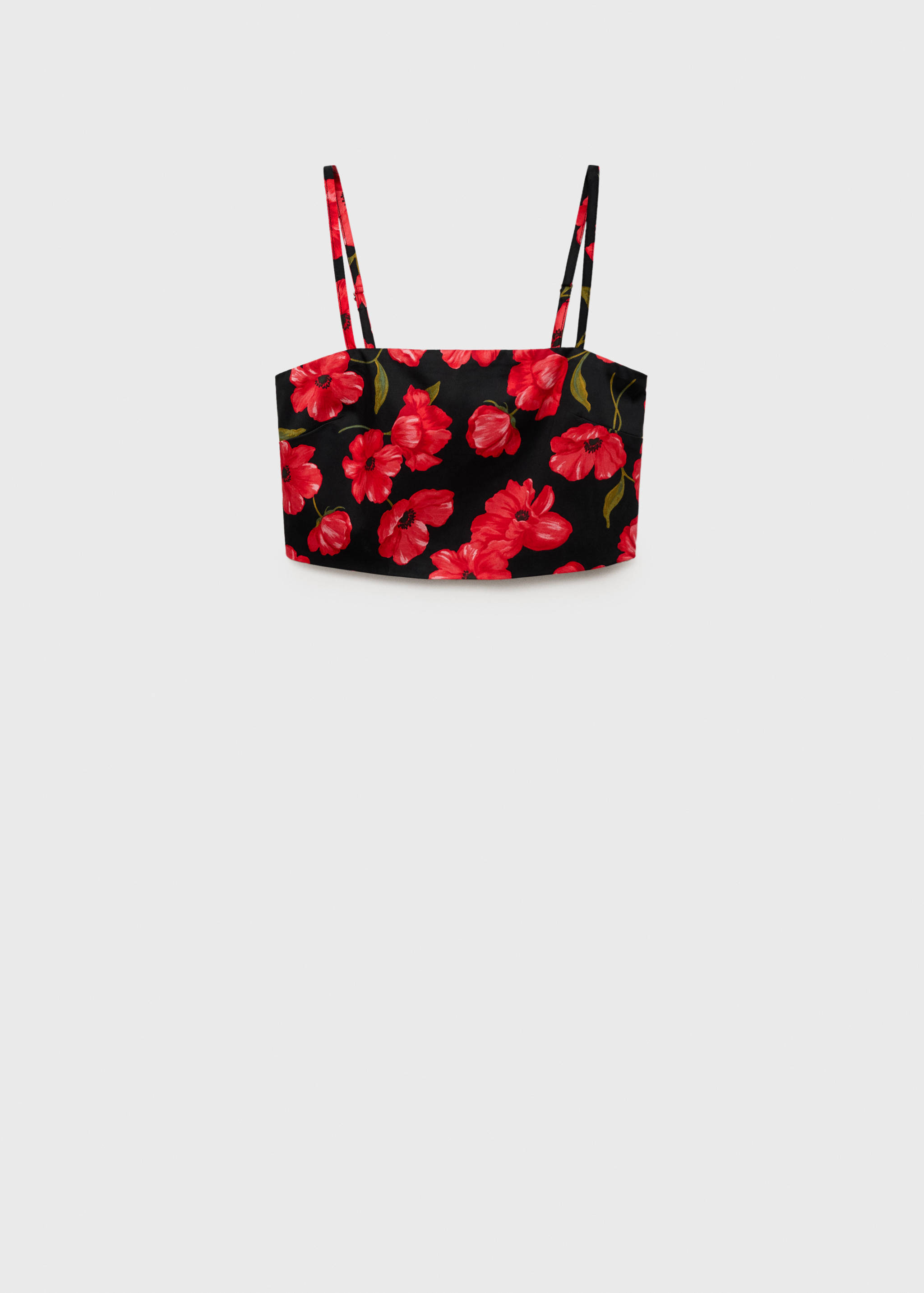 Crop top à fleurs - Article sans modèle