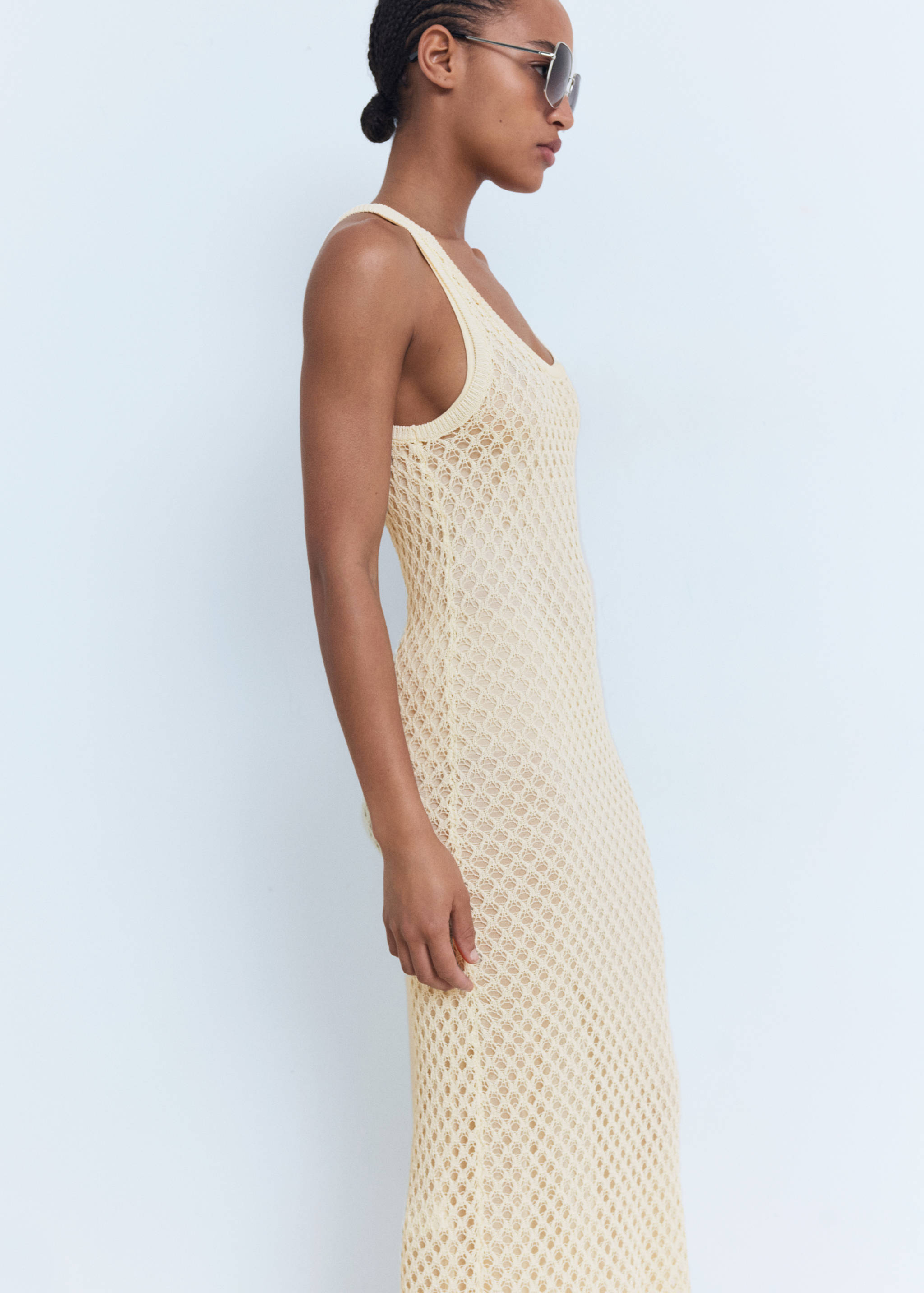 Vestido largo crochet - Plano medio