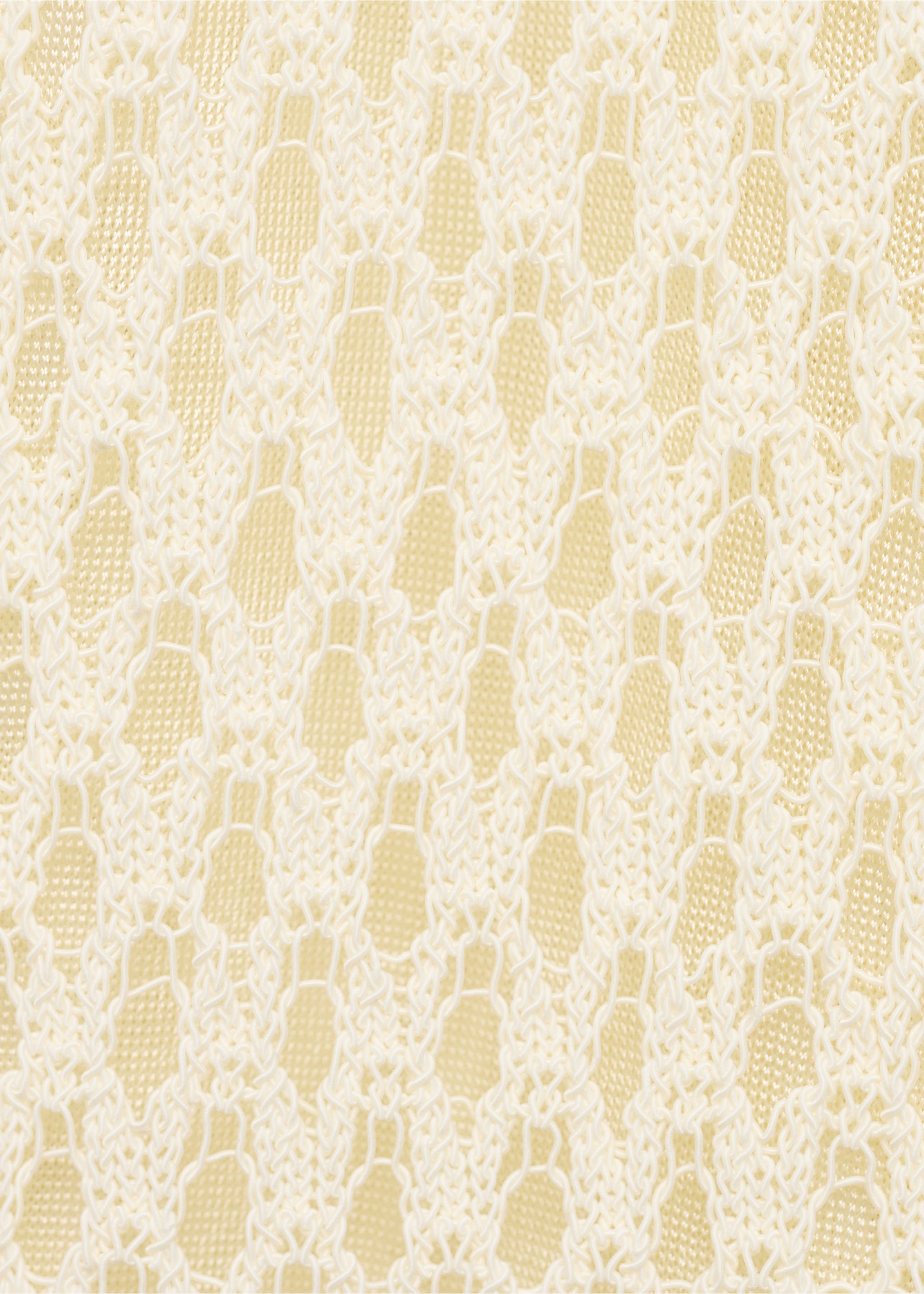 Crochet long dress - Details of the article 8, Ecru. Ref: 17022904-00.