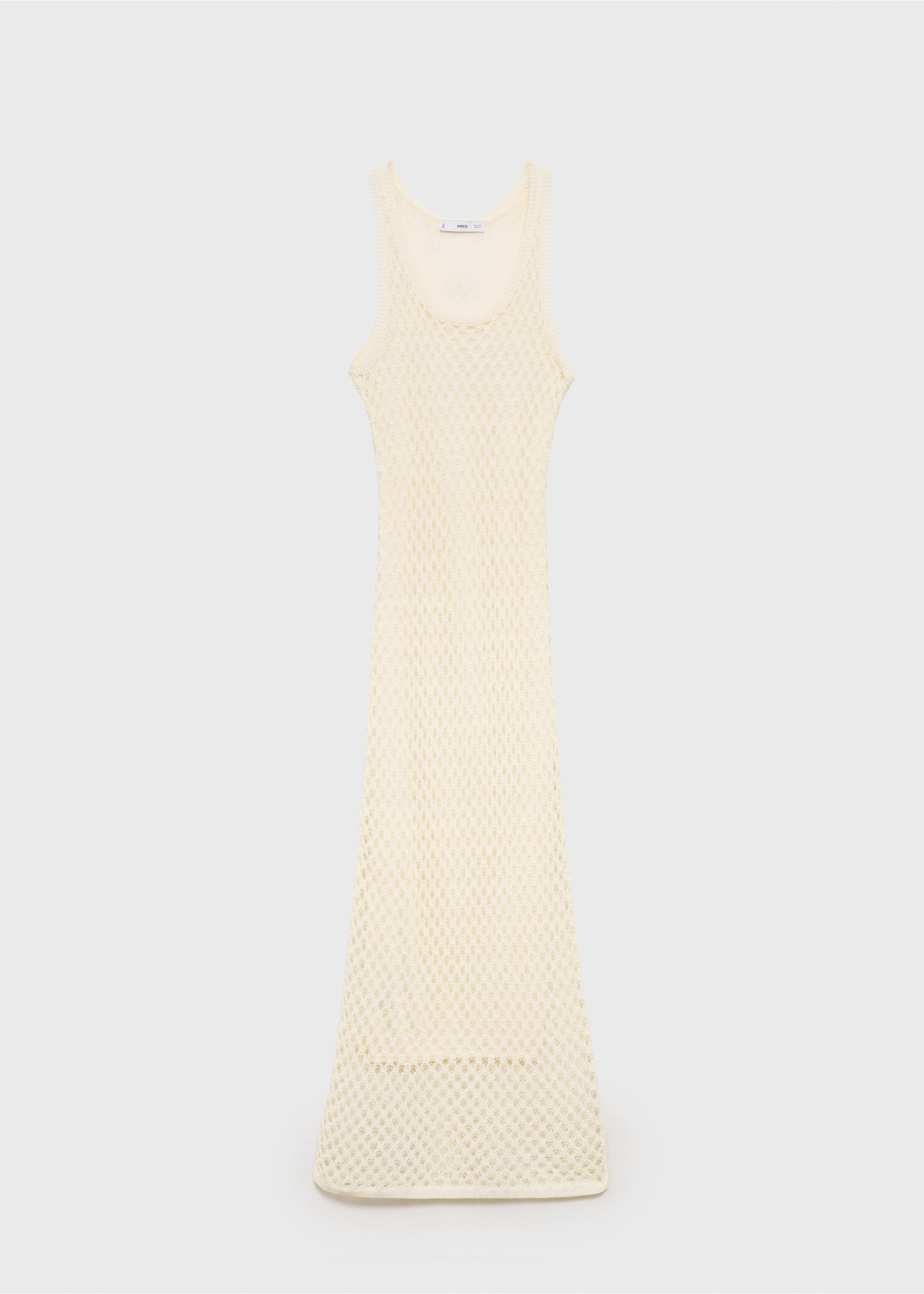 Crochet long dress - Article without model, Ecru. Ref: 17022904-00.