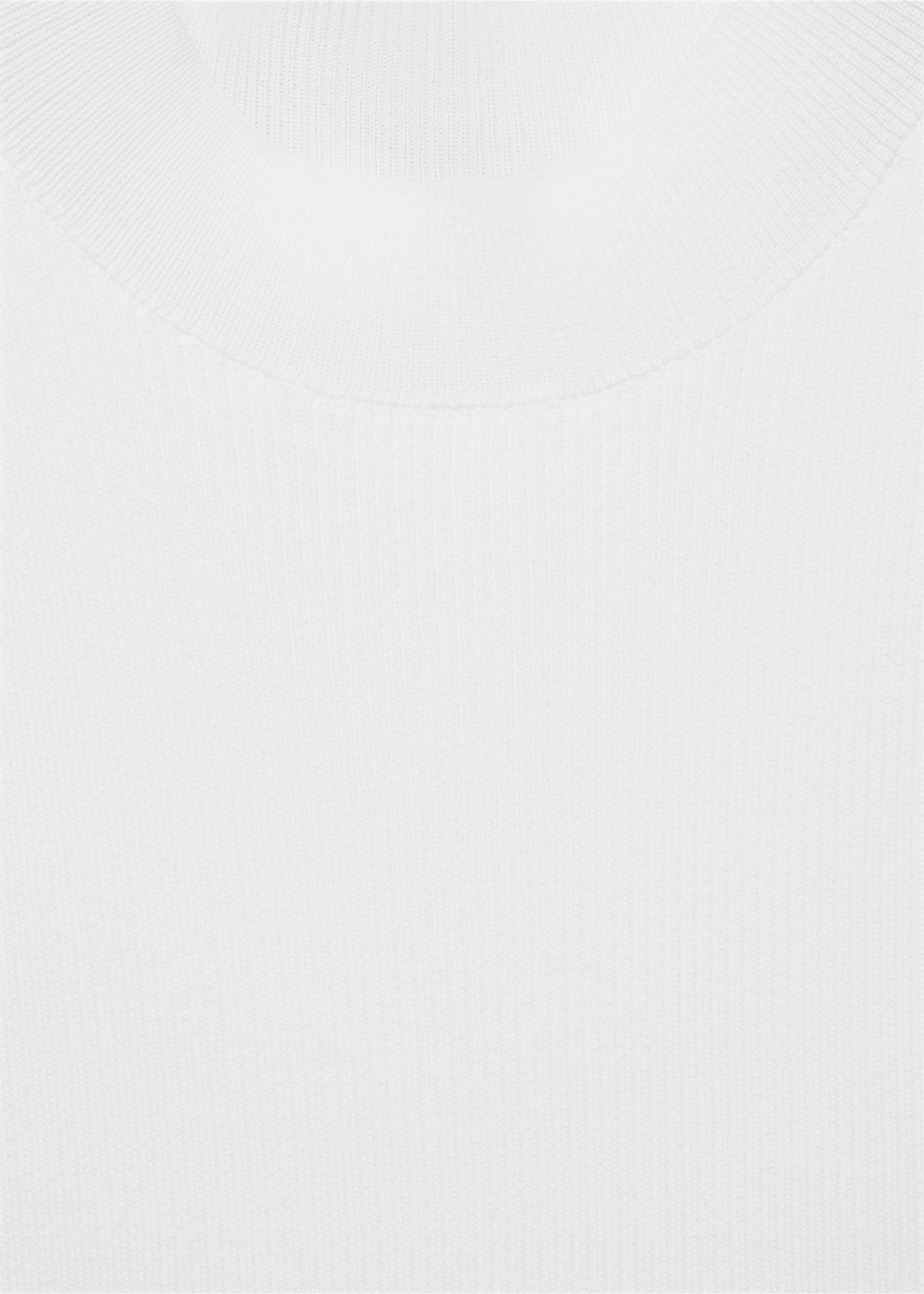 Ribbed knit top - Details of the article 8, Off White. Ref: 17022905-00.