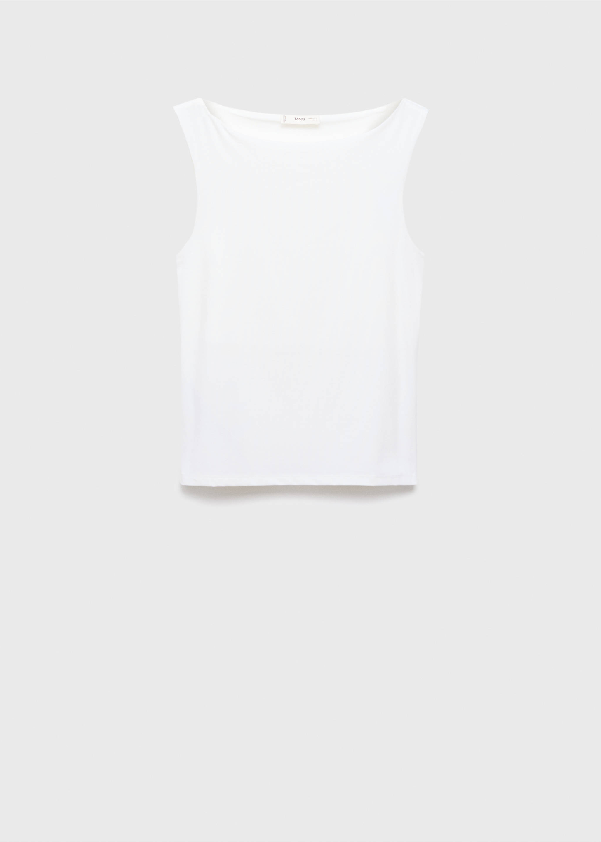 Plain strapless top - Article without model, Off White. Ref: 17022907-00.