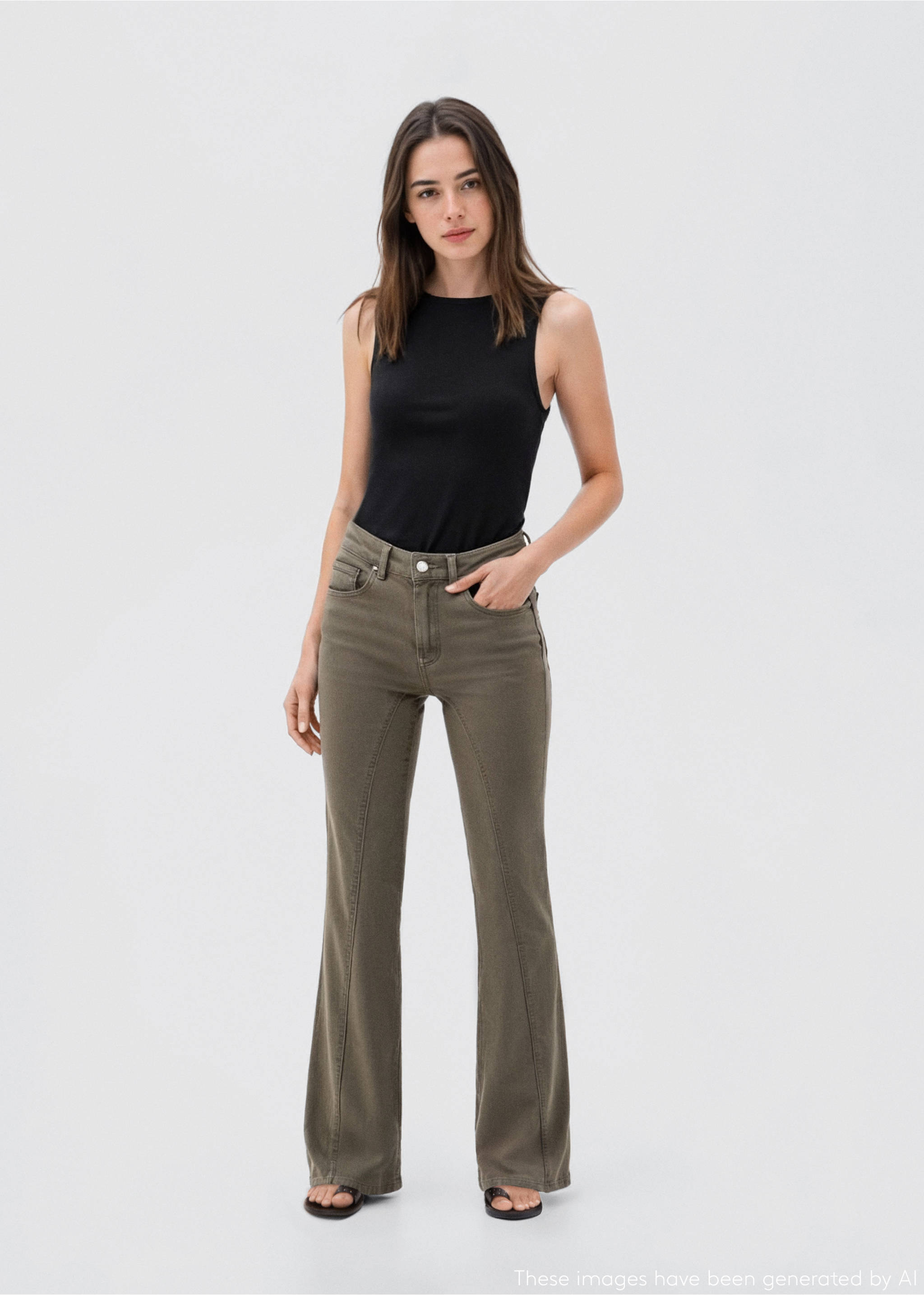 Top liso tirantes - Plano general, Negro. Ref: 17022907-00.