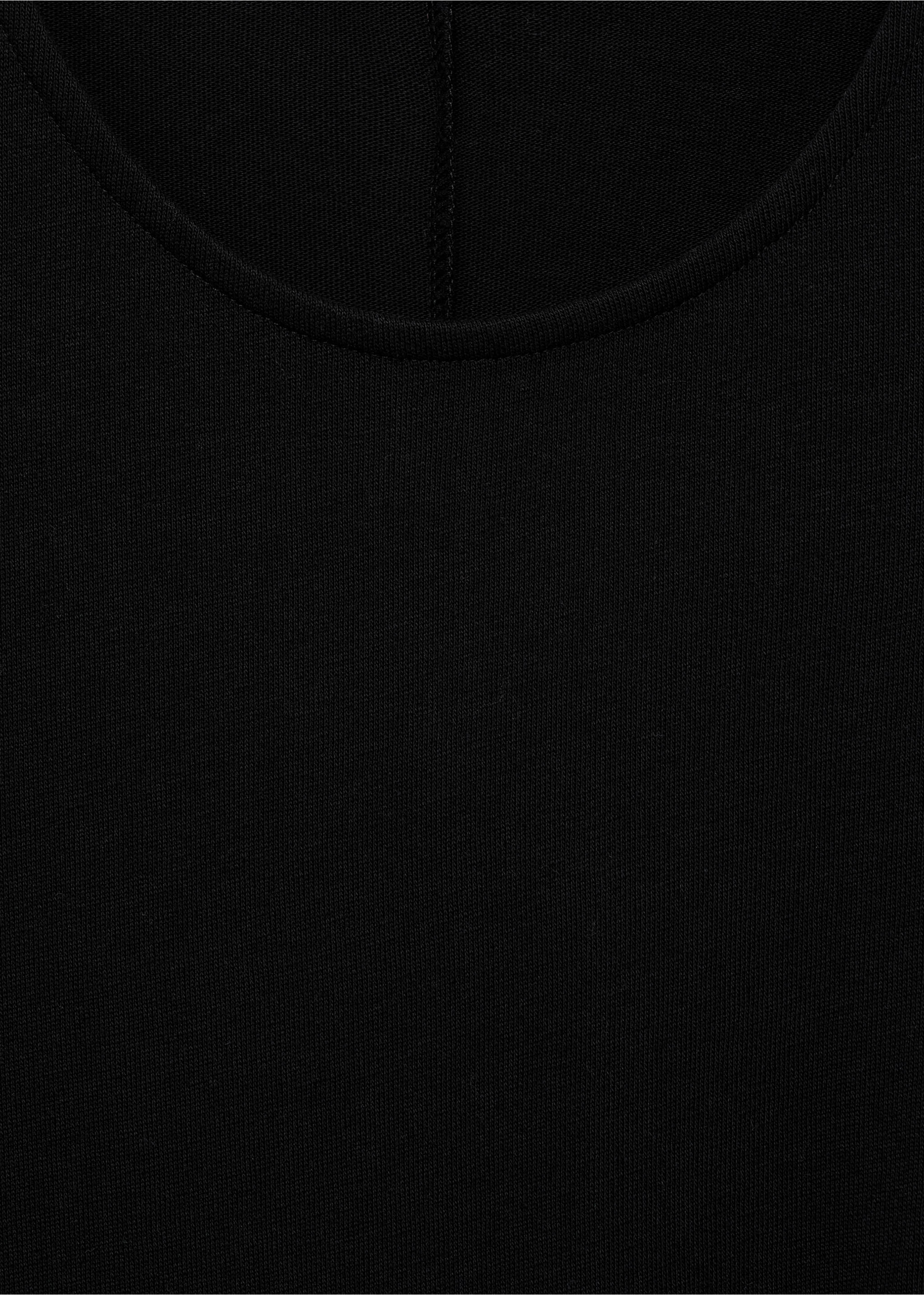 Robe midi en coton froncé - Détail de l'article 8, Noir. Ref: 17022909-00.