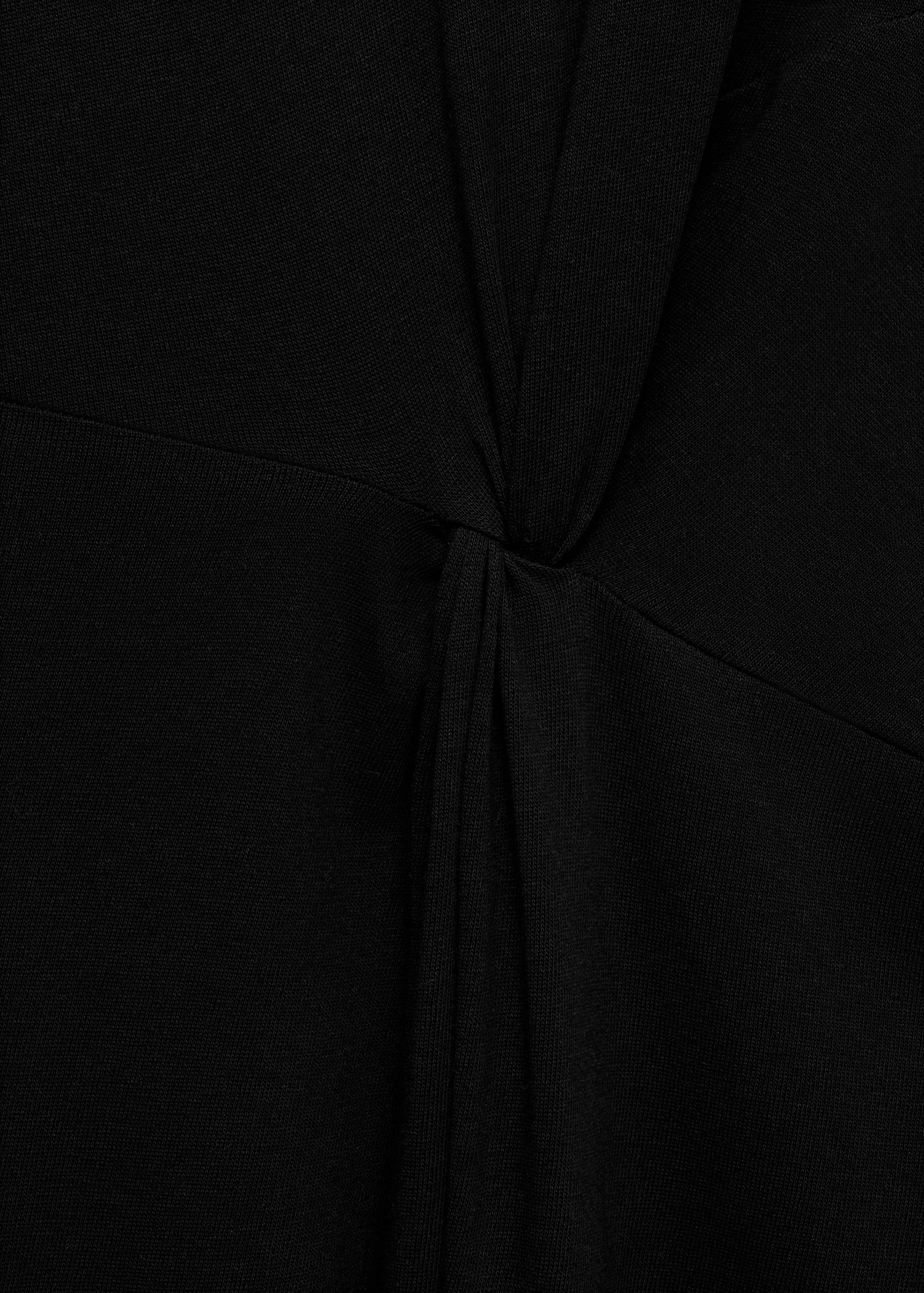 Robe midi en coton froncé - Détail de l'article 0